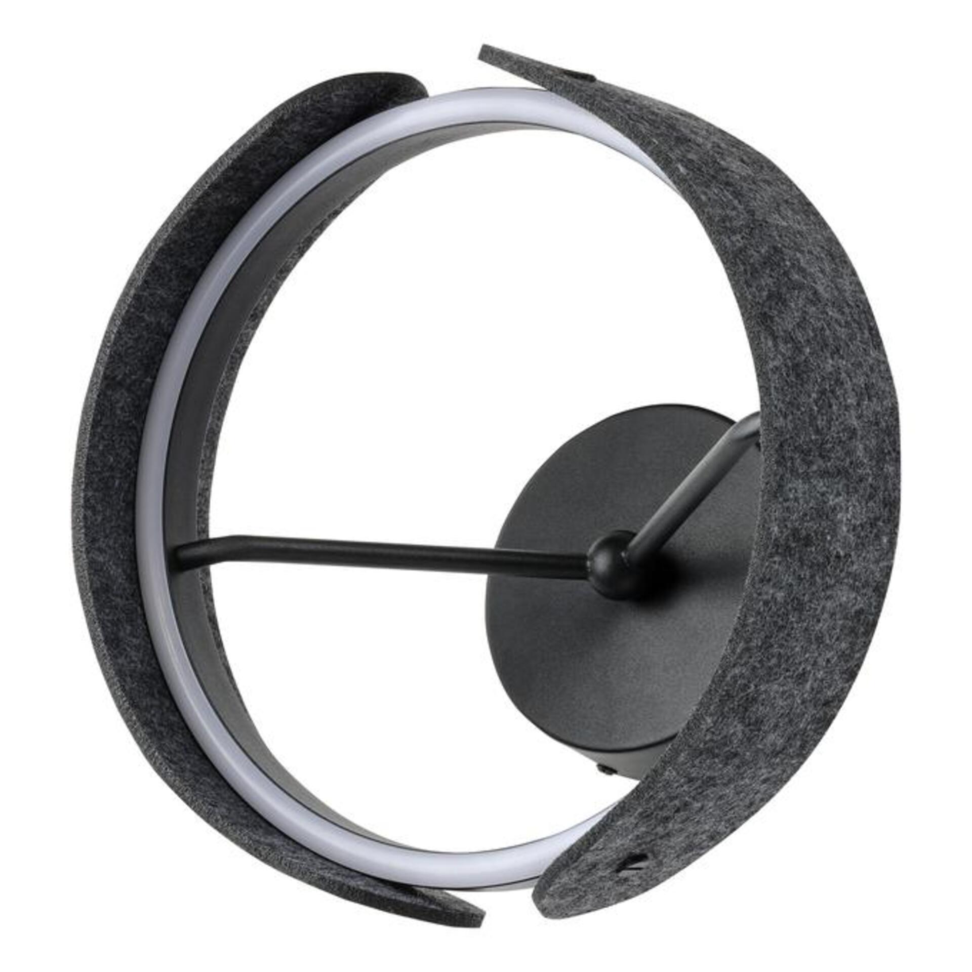 Levně LEDVANCE nástěnné svítidlo Decor Curve Felt 20 W 220-240 V 3000 K tmavě šedé