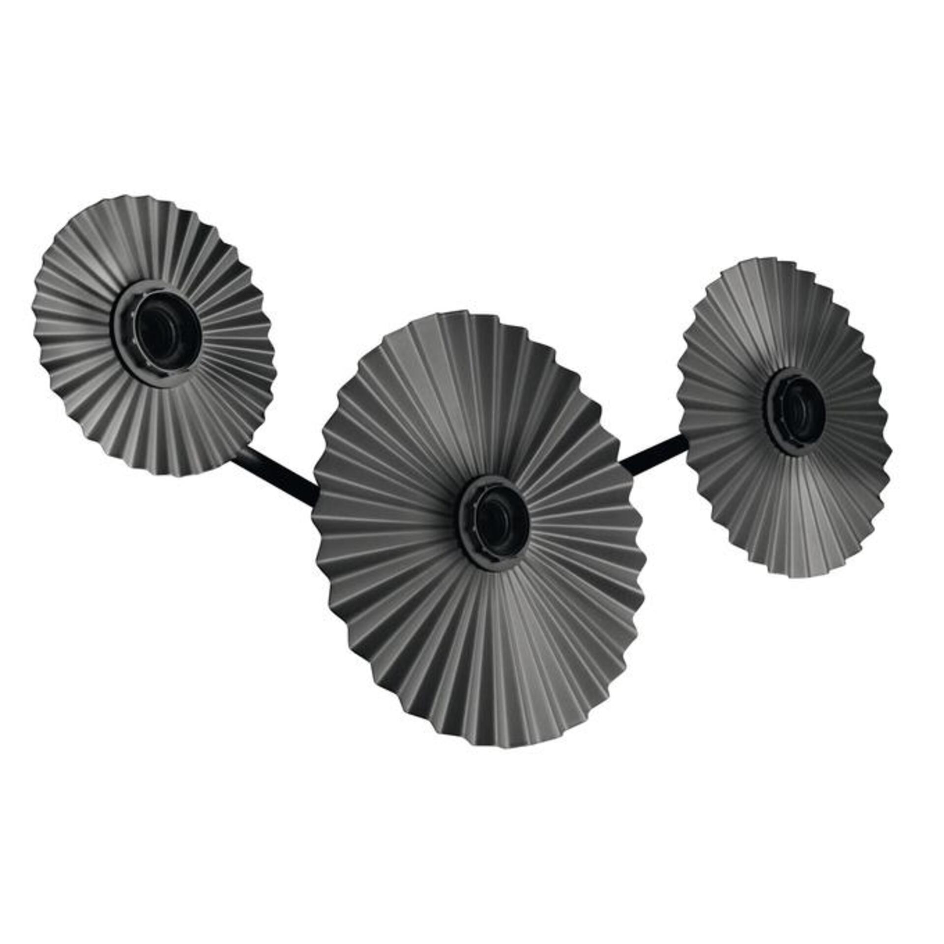 Levně LEDVANCE nástěnné svítidlo Decor Plisse 3xE27 220-240 V tmavě šedé