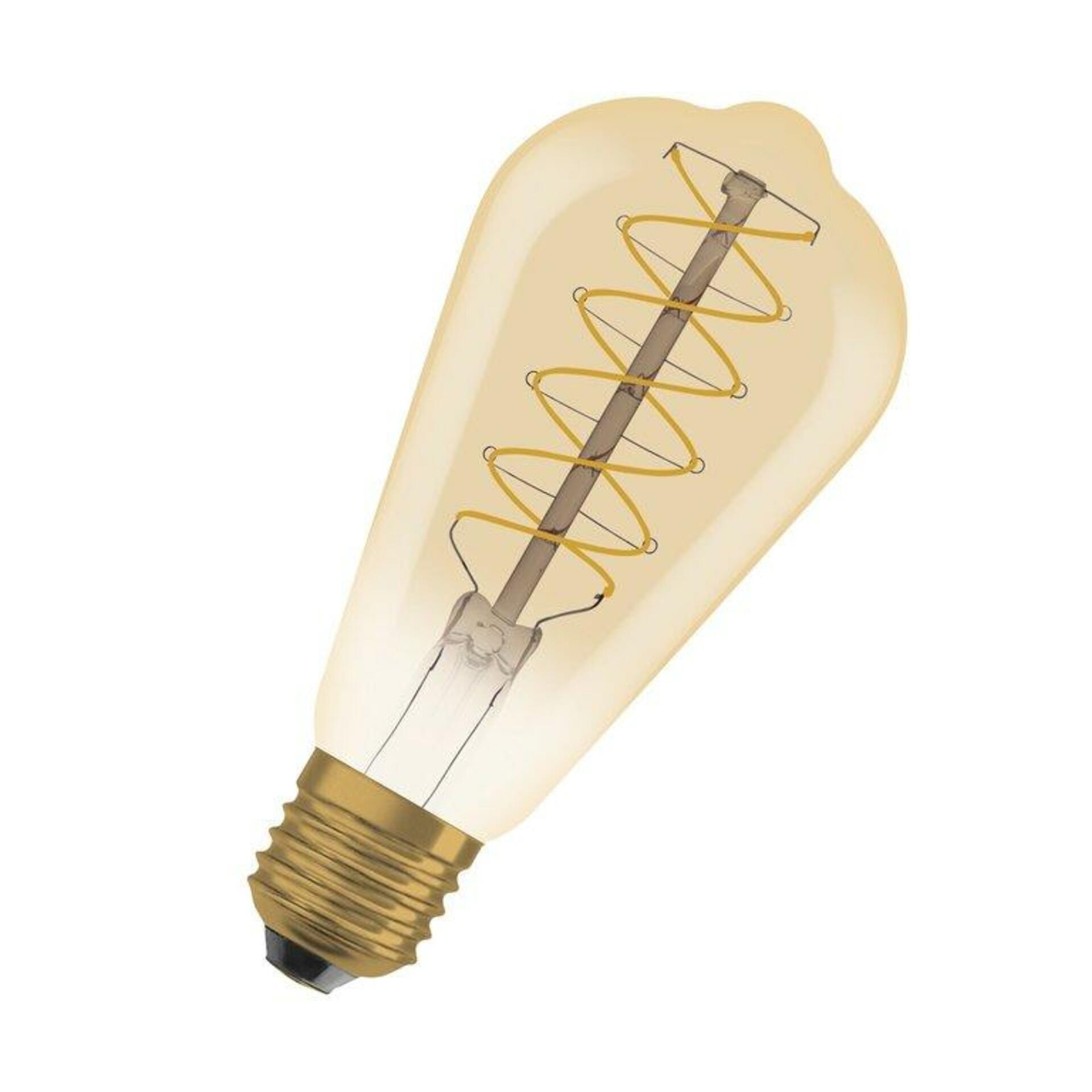 OSRAM LEDVANCE Vintage 1906 Edison 37 Filament DIM 4.8W 822 Gold E27 4099854091025