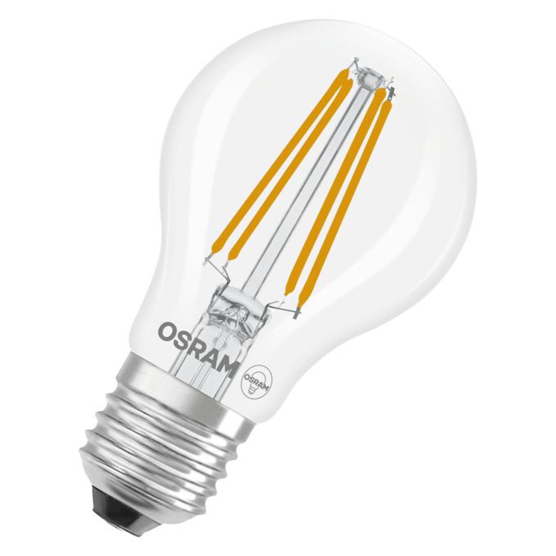 Levně LEDVANCE LED Classic A 40 Filament třída A S 2.2W 827 čirá E27 4099854236532