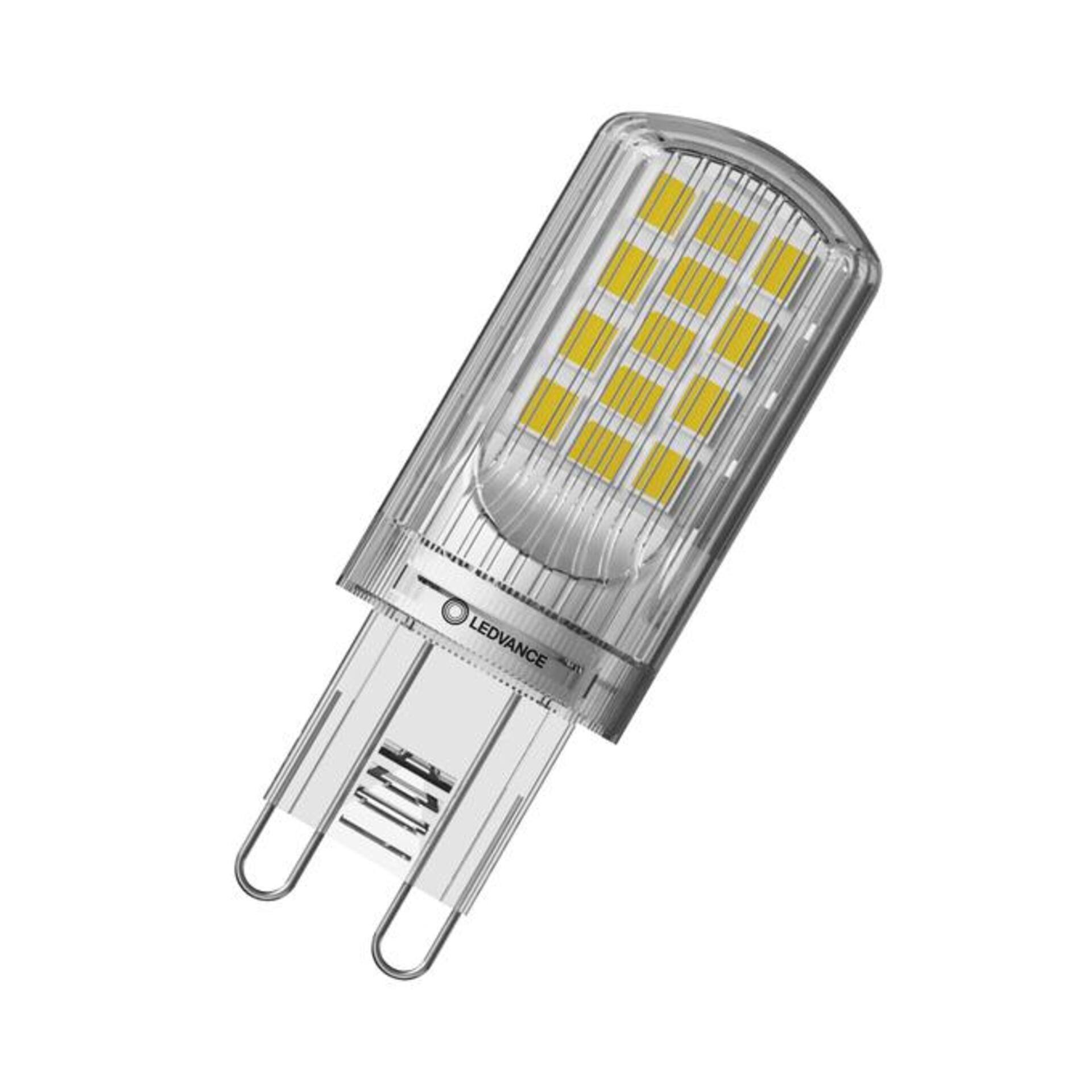 Levně LEDVANCE LED PIN 40 300° DIM P 4W 827 čirá G9 4099854248818