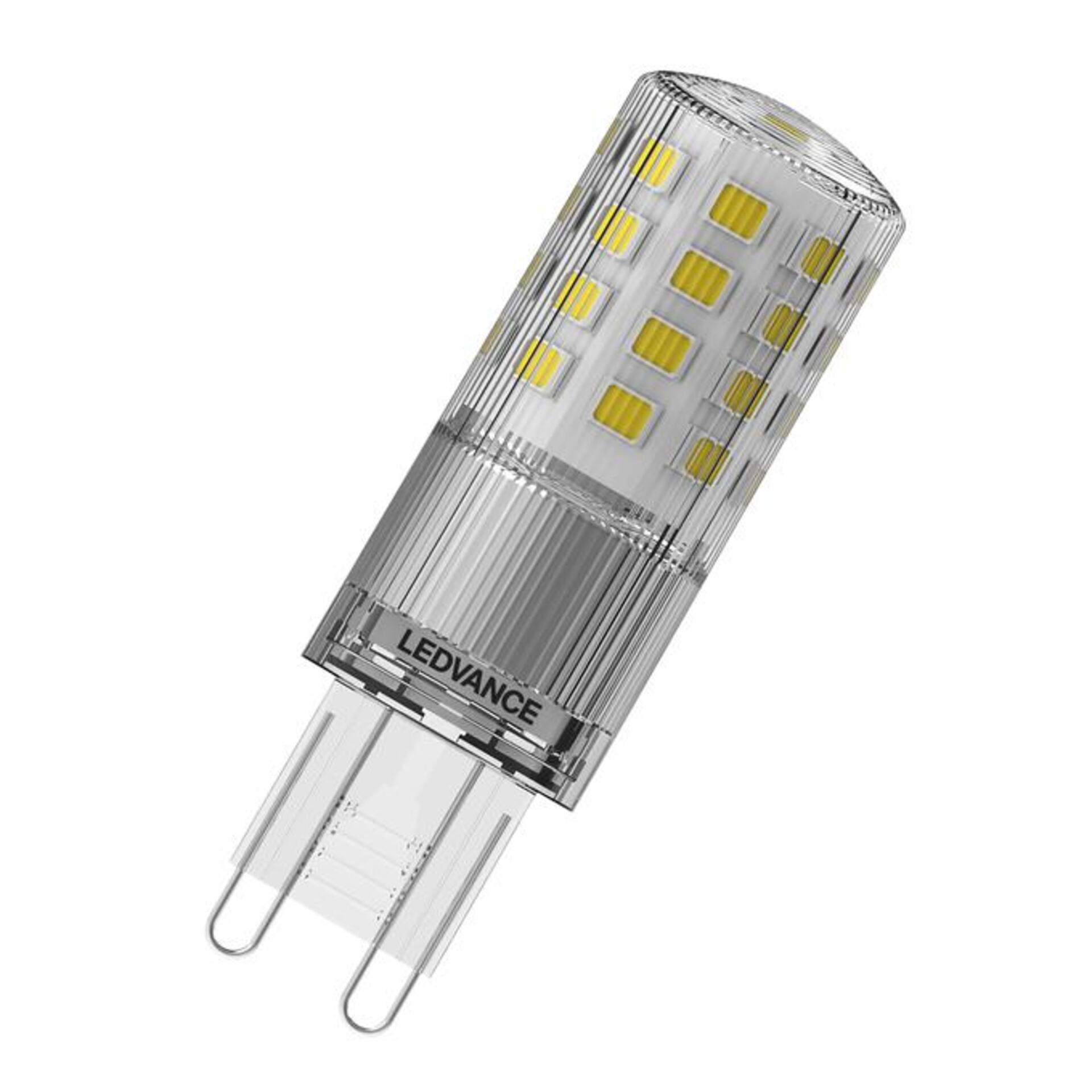 Levně LEDVANCE LED PIN 50 320° DIM P 4.4W 827 čirá G9 4099854248849