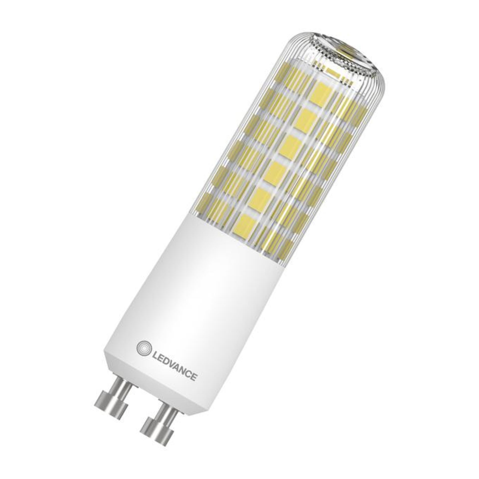 Levně LEDVANCE LED T Slim 60 320° DIM P 6.5W 827 čirá GU10 4099854267321