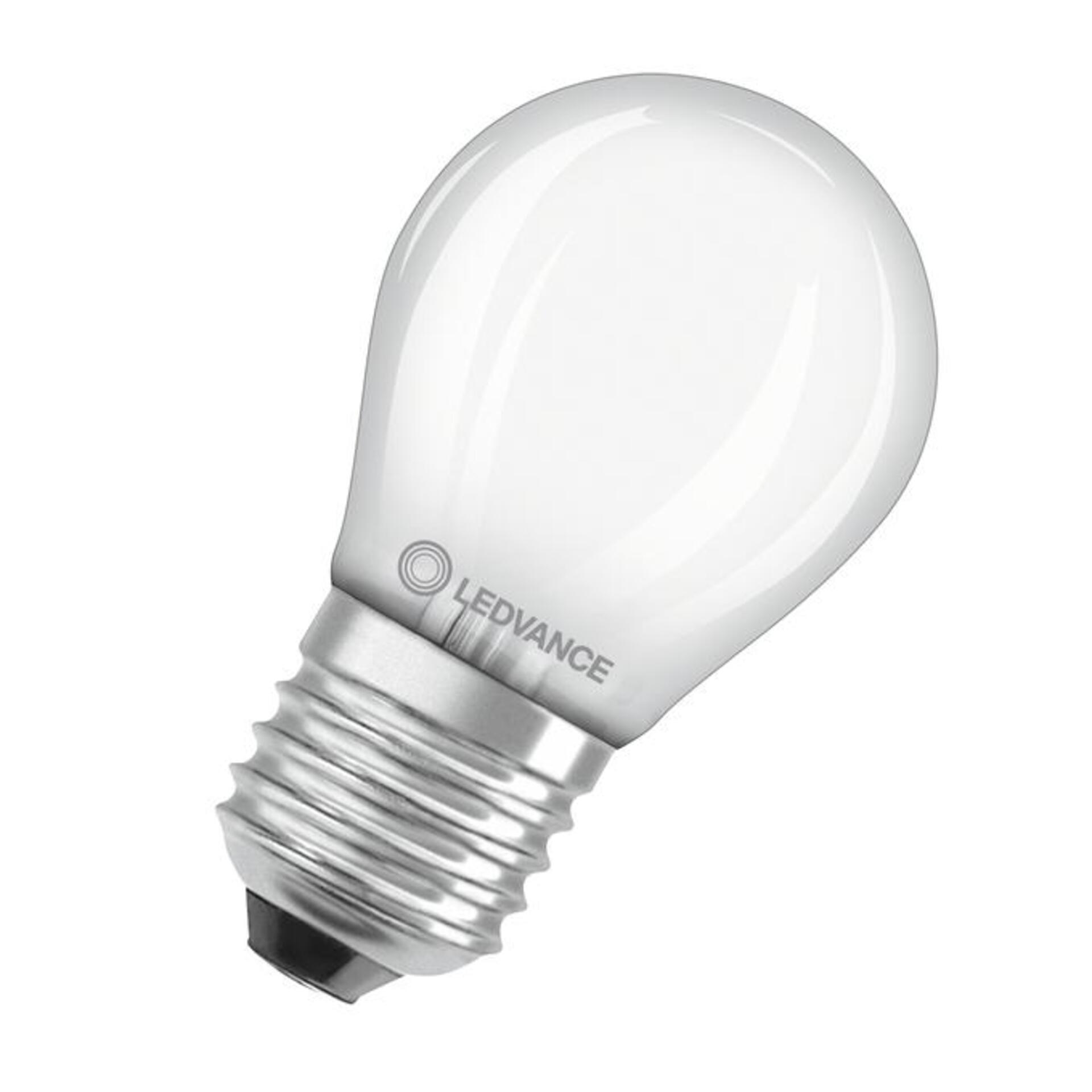 Levně LEDVANCE LED Classic P 25 Filament třída A S 1.2W 840 matná E27 4099854282010