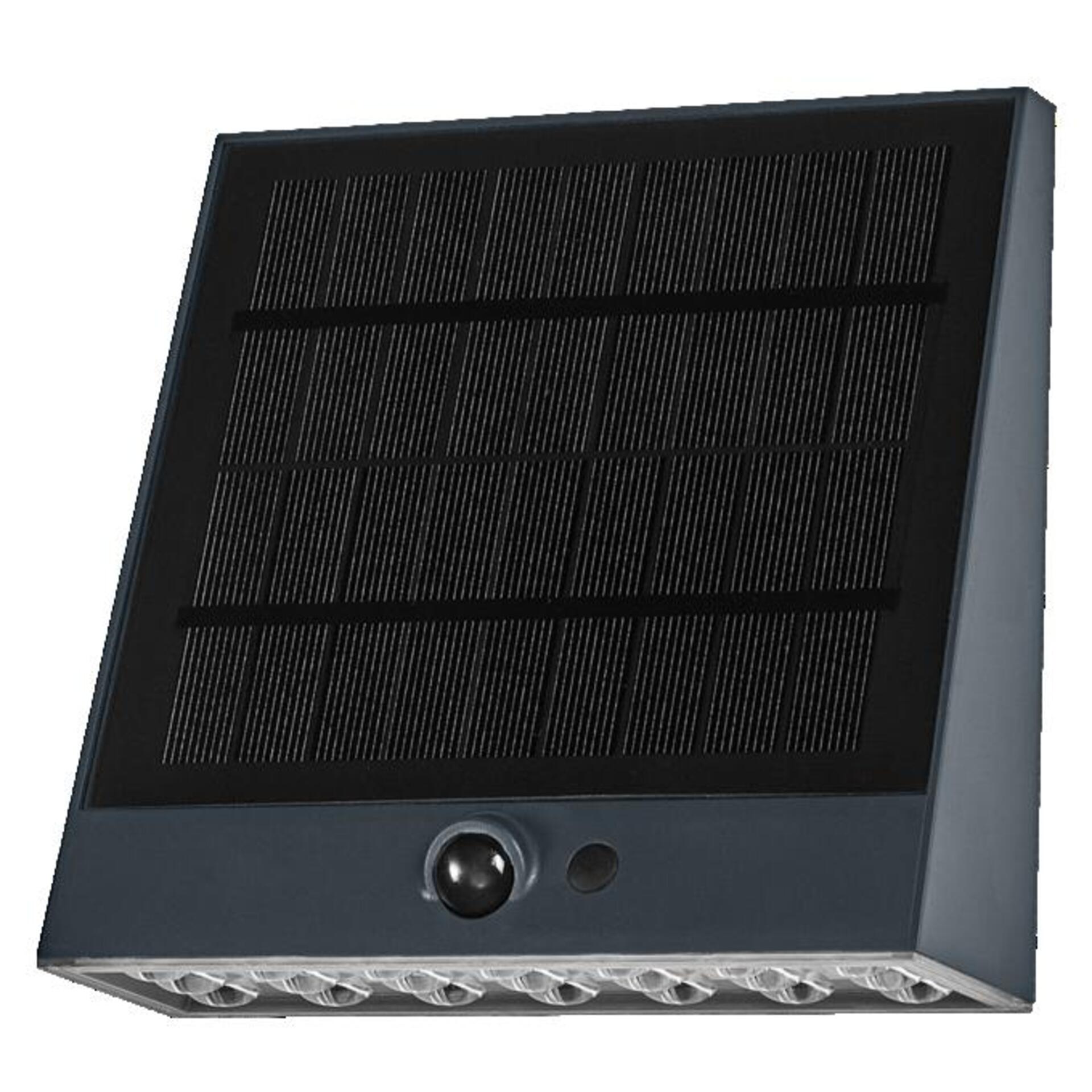 Levně LEDVANCE venkovní solární nástěnné svítidlo Endura Style Sensor 10,2 W 890 lm 3000 K stmívatelné senzor IP54