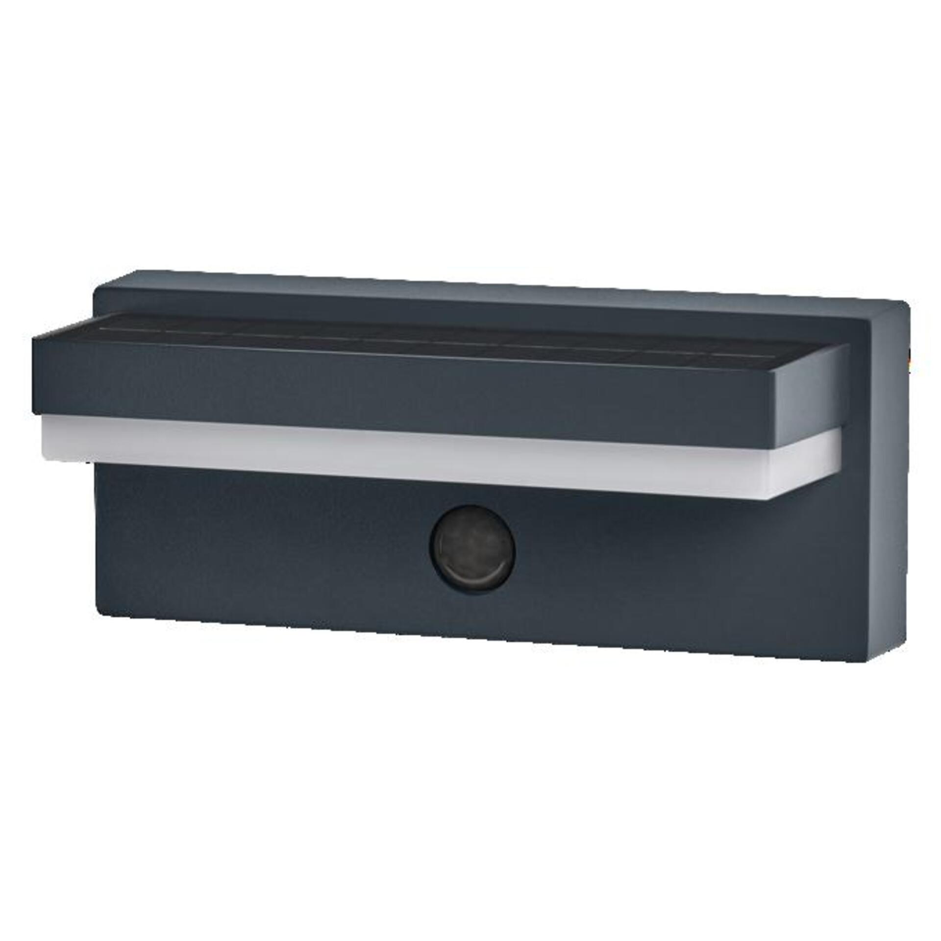 Levně LEDVANCE venkovní solární nástěnné svítidlo Endura Style Robust Sensor 2,5 W 3000 K PIR senzor USB