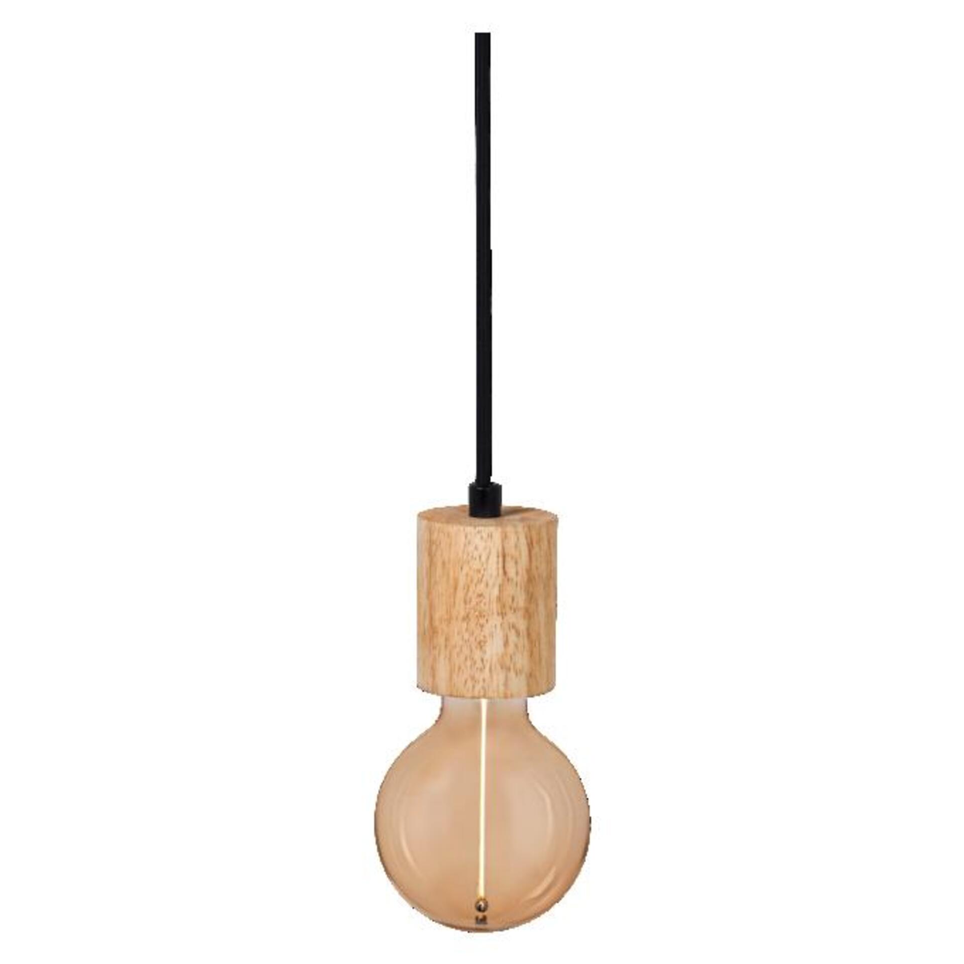 Levně LEDVANCE závěsné svítidlo Vintage 1906 PenduLum Cylinder Wood E27 220-240 V