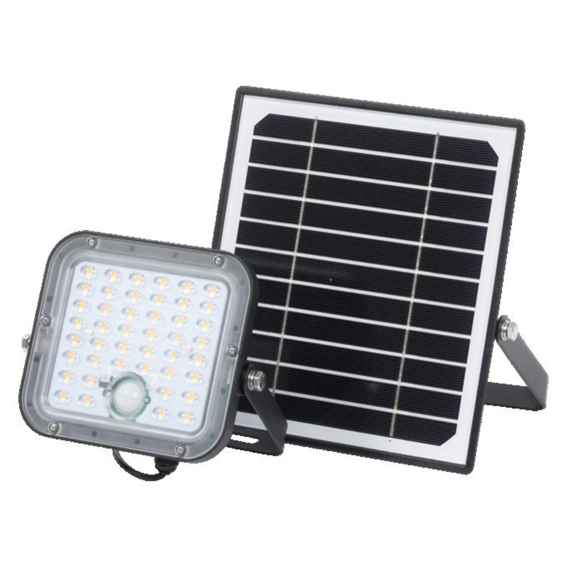 Levně LEDVANCE LED solární reflektor Endura Flood Split Sensor 10 W 4000 K PIR dálkové ovládání stmívatelný