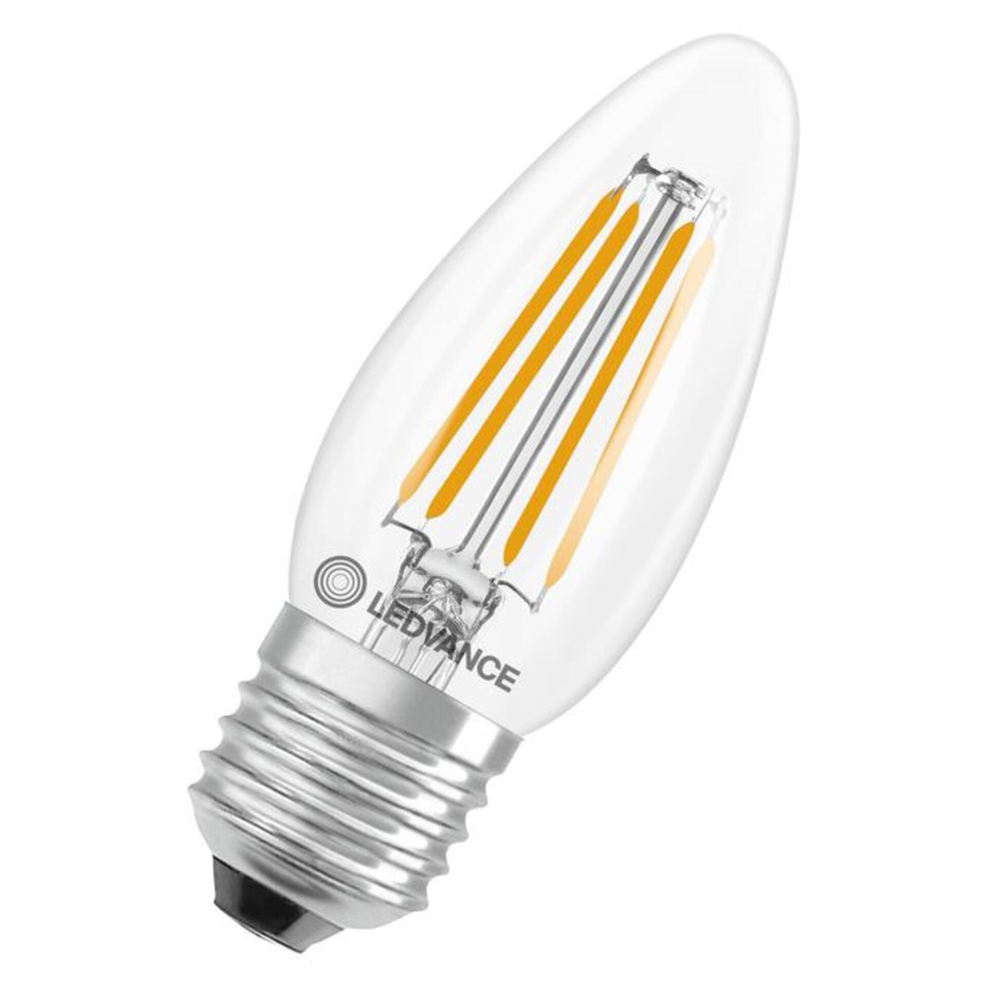 Levně LEDVANCE LED Classic B 40 Filament DIM P 3.4W 827 čirá E27 4099854439001