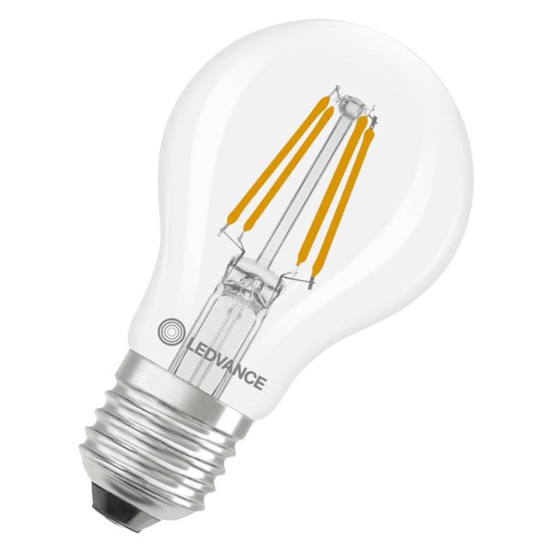 Levně LEDVANCE LED Classic A 40 Filament DIM P 3.4W 827 čirá E27 4099854463617