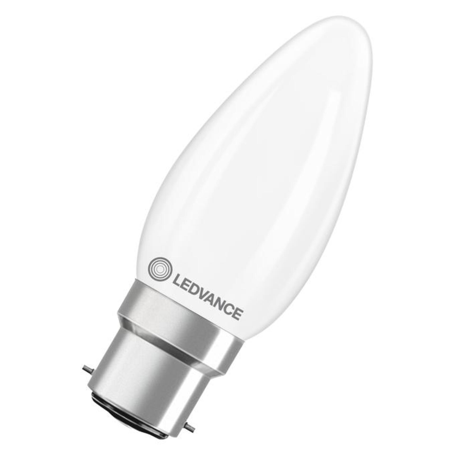Levně LEDVANCE LED Classic B 40 Filament P 3.4W 827 Frosted B22d 4099854466540