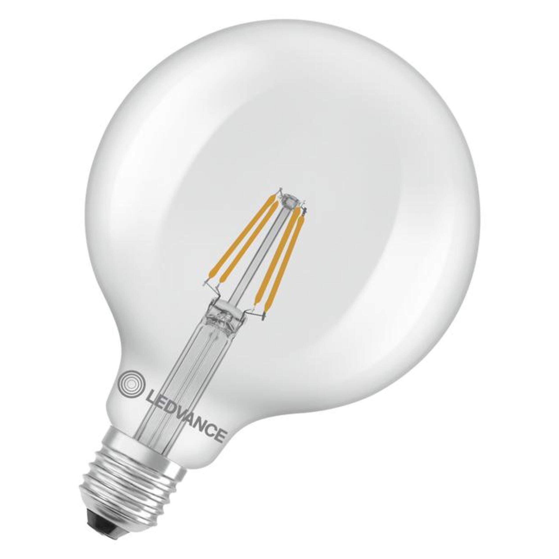 Levně LEDVANCE LED Classic Globe 125 40 Filament P 3.4W 827 Clear E27 4099854467660