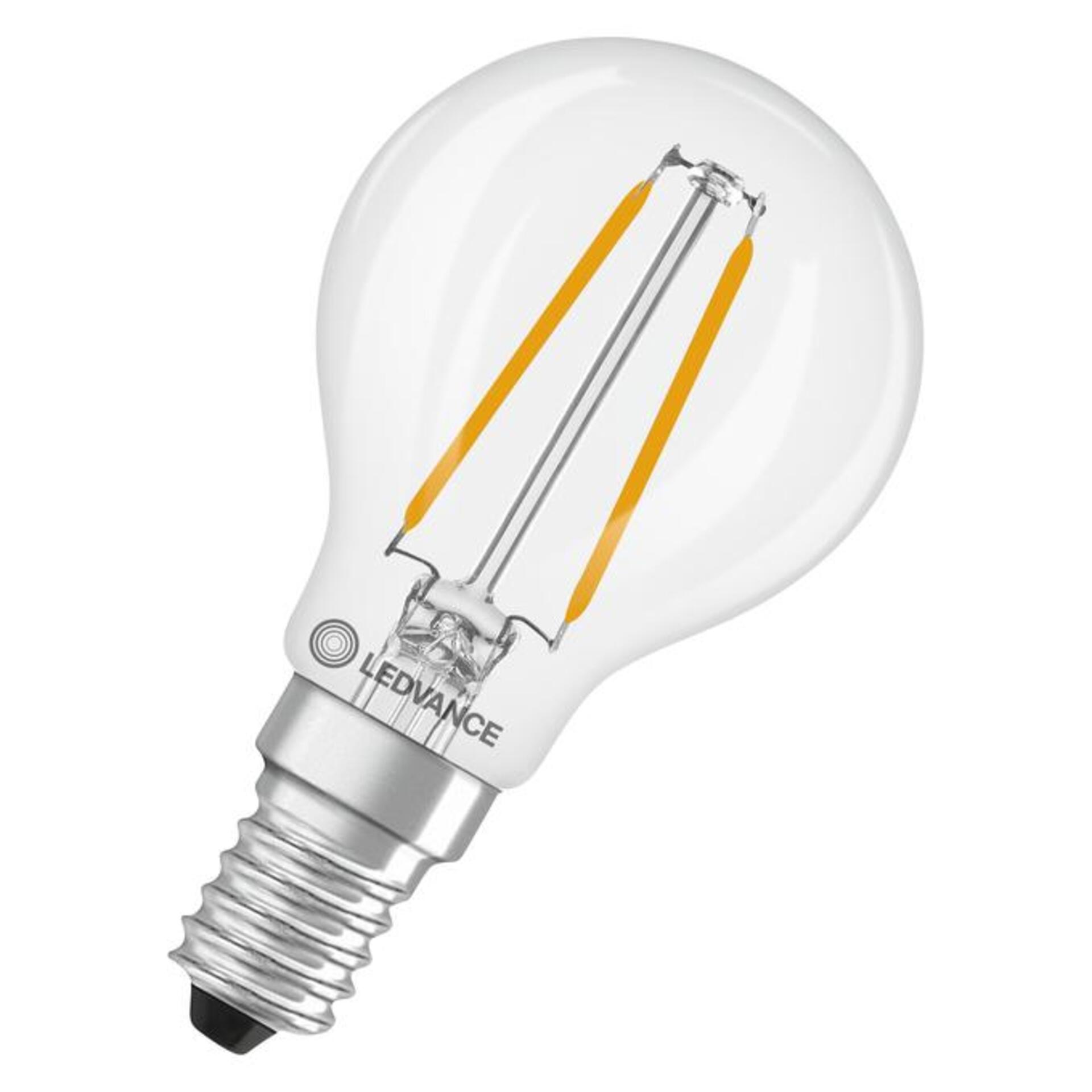 Levně LEDVANCE LED Classic P 25 Filament P 1.8W 827 čirá E14 4099854468117