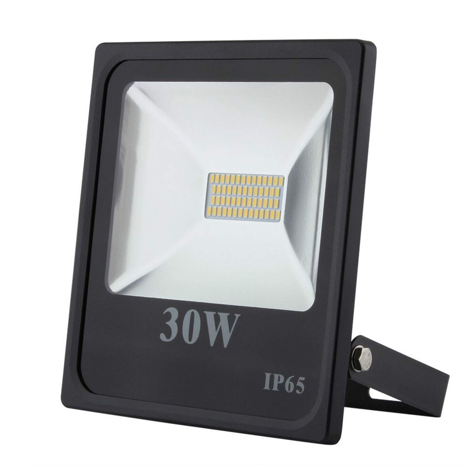 Levně FKT LED reflektor Slim SMD 30W černý, 5500K, 2700lm, IP65, 4738301