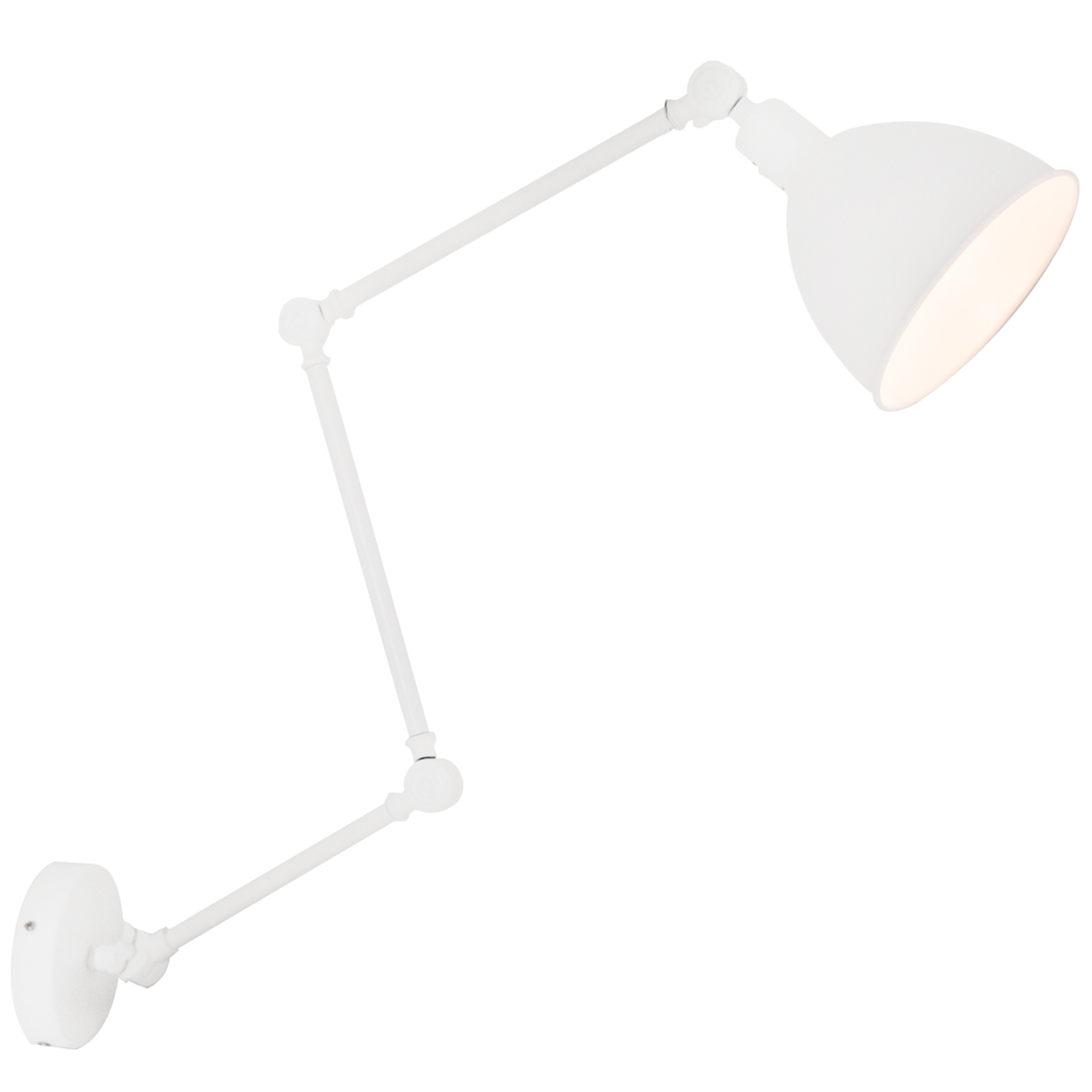 Sessak Stylová nástěnná kloubová lampa Bazar - pr. 170 x 375 x 615 - 1225 mm, 42 W, matná bílá SE RBAZSV