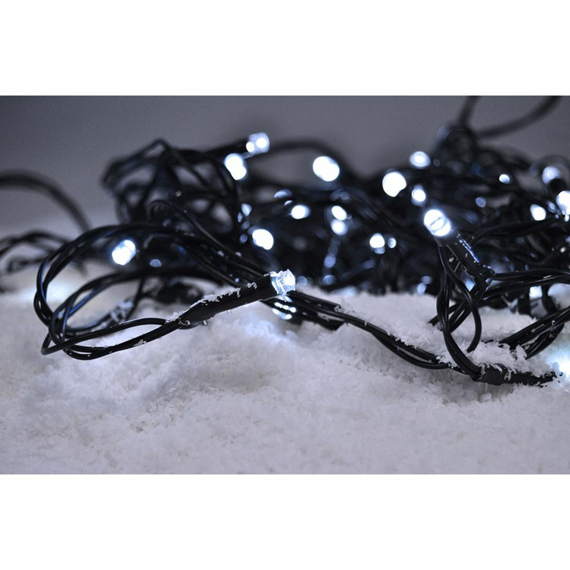 Solight LED vánoční řetěz, 300 LED, 30m, přívod 5m, IP44, bílá 1V04-W