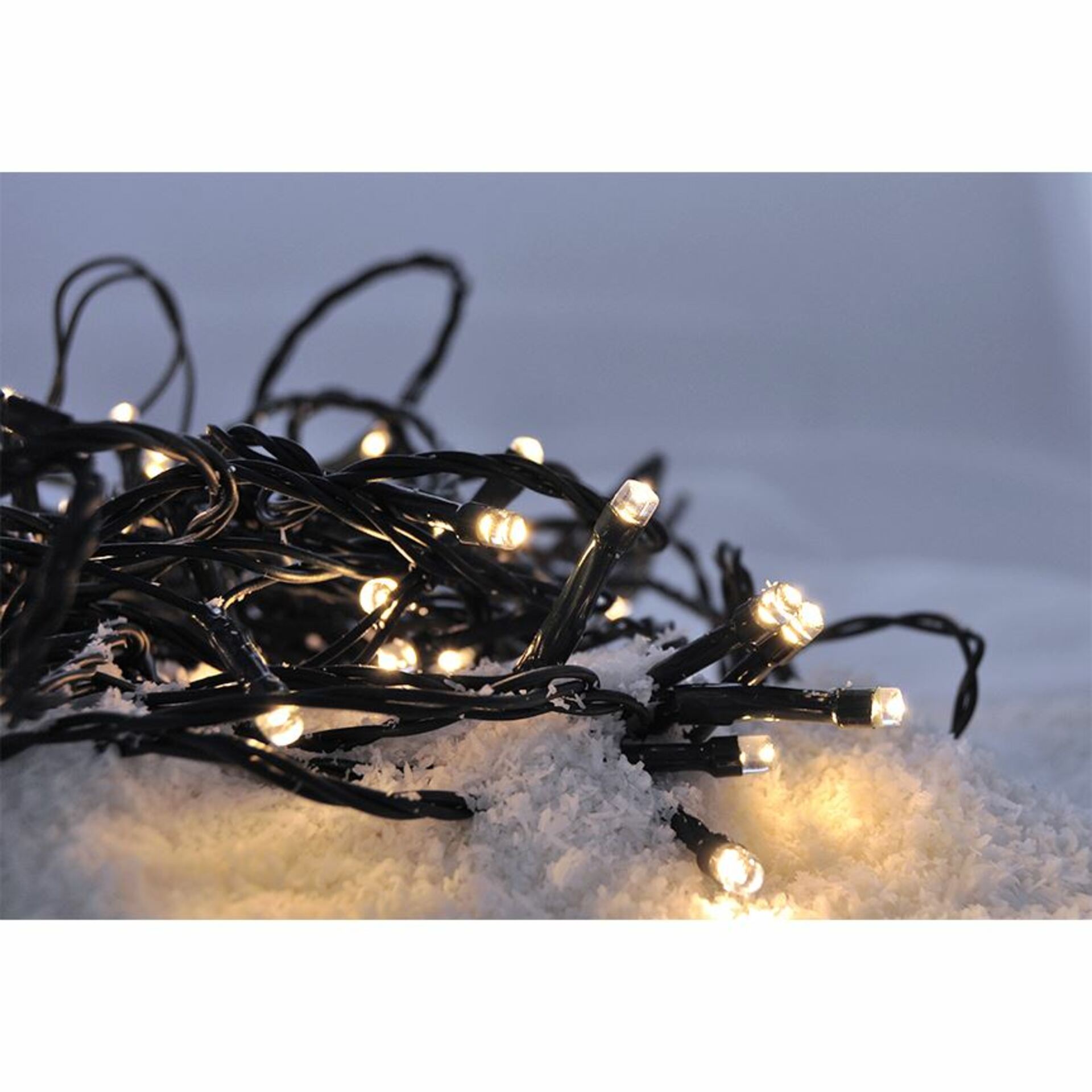 Solight LED vánoční řetěz, 300 LED, 30m, přívod 5m, IP44, teplá bílá 1V04-WW