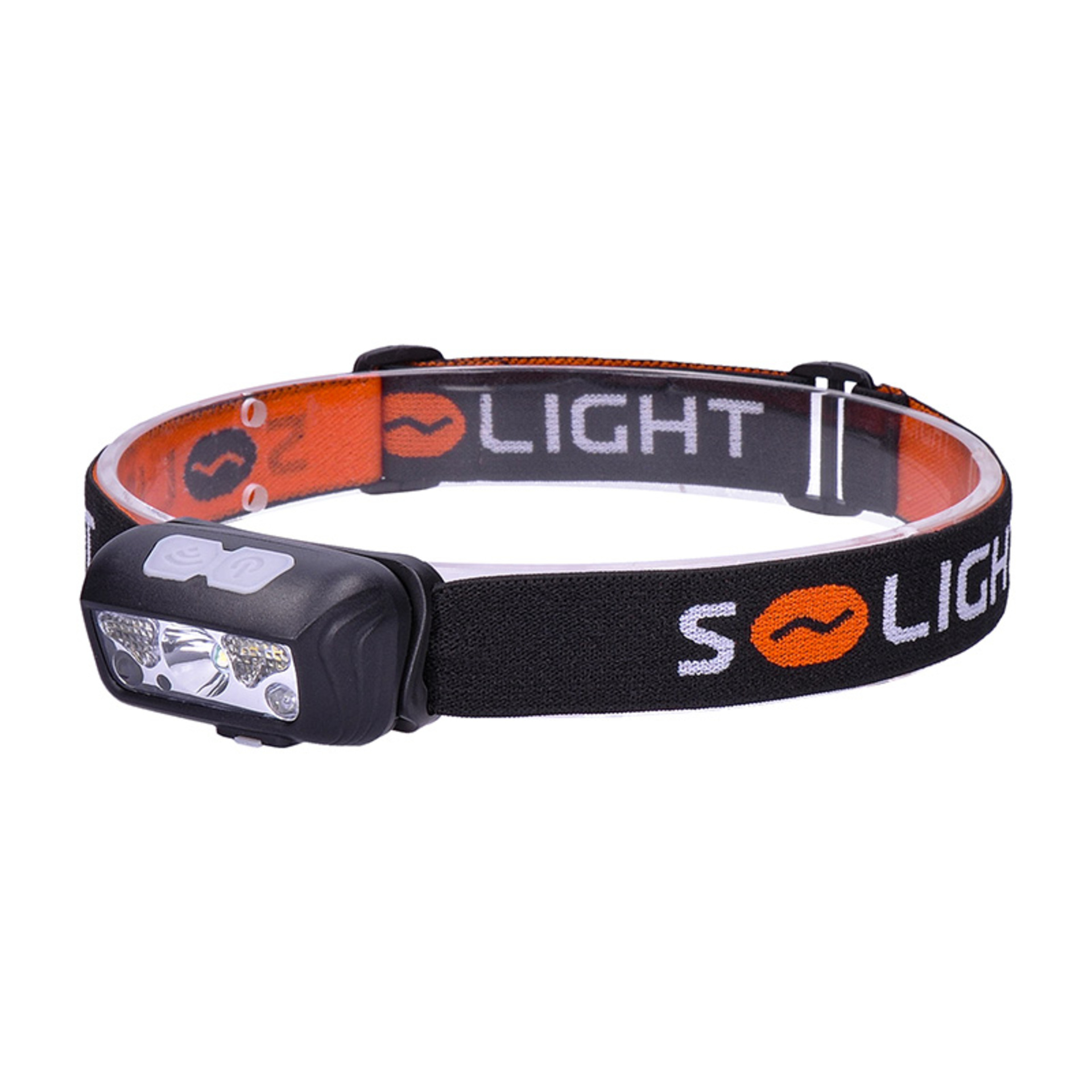 Solight LED čelová nabíjecí svítilna, 150 + 100lm, bílé a červené světlo, Li-ion, USB WN40