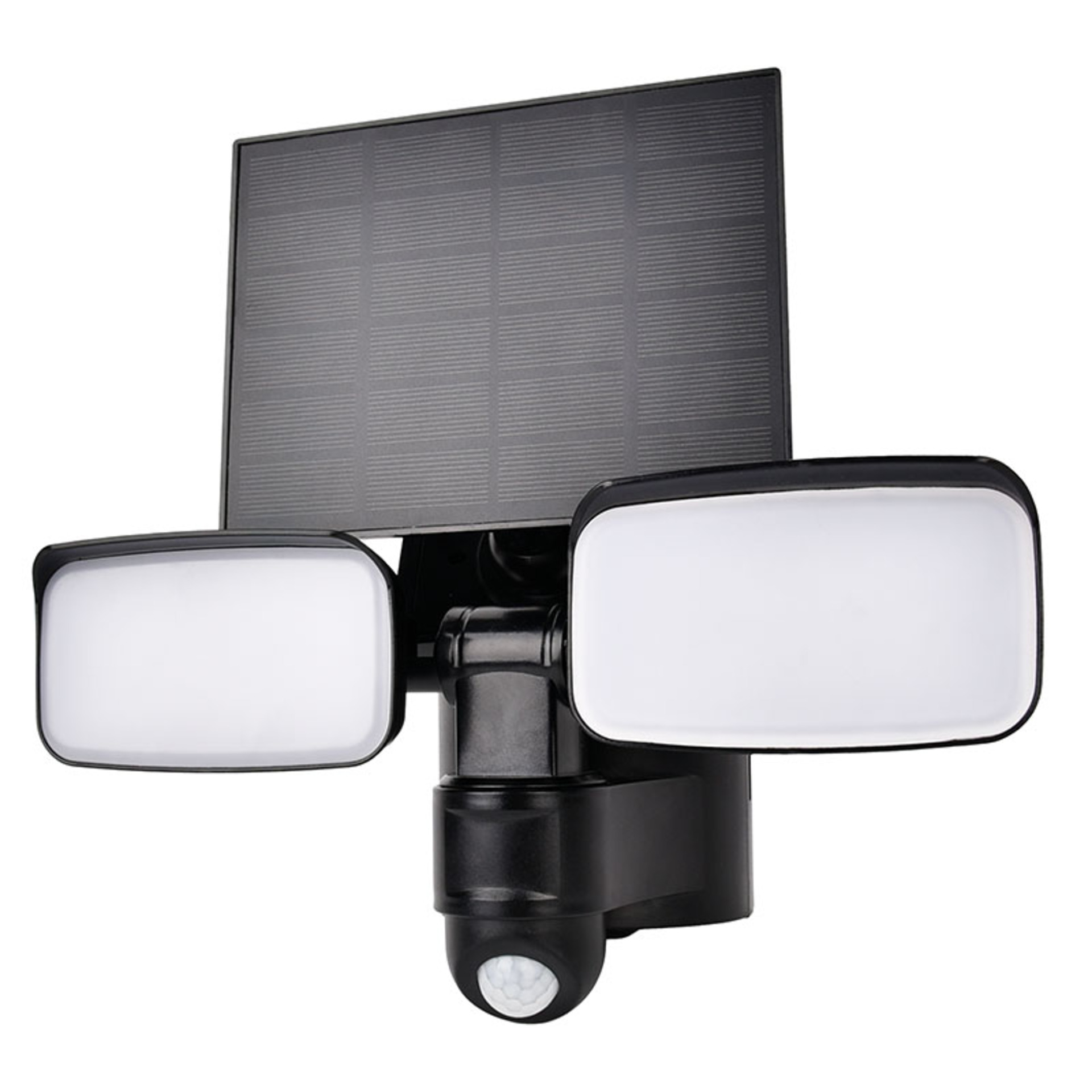 Levně Solight LED solární osvětlení se senzorem, 9W, 850lm, 4000K, Li-Ion, černá WO7203
