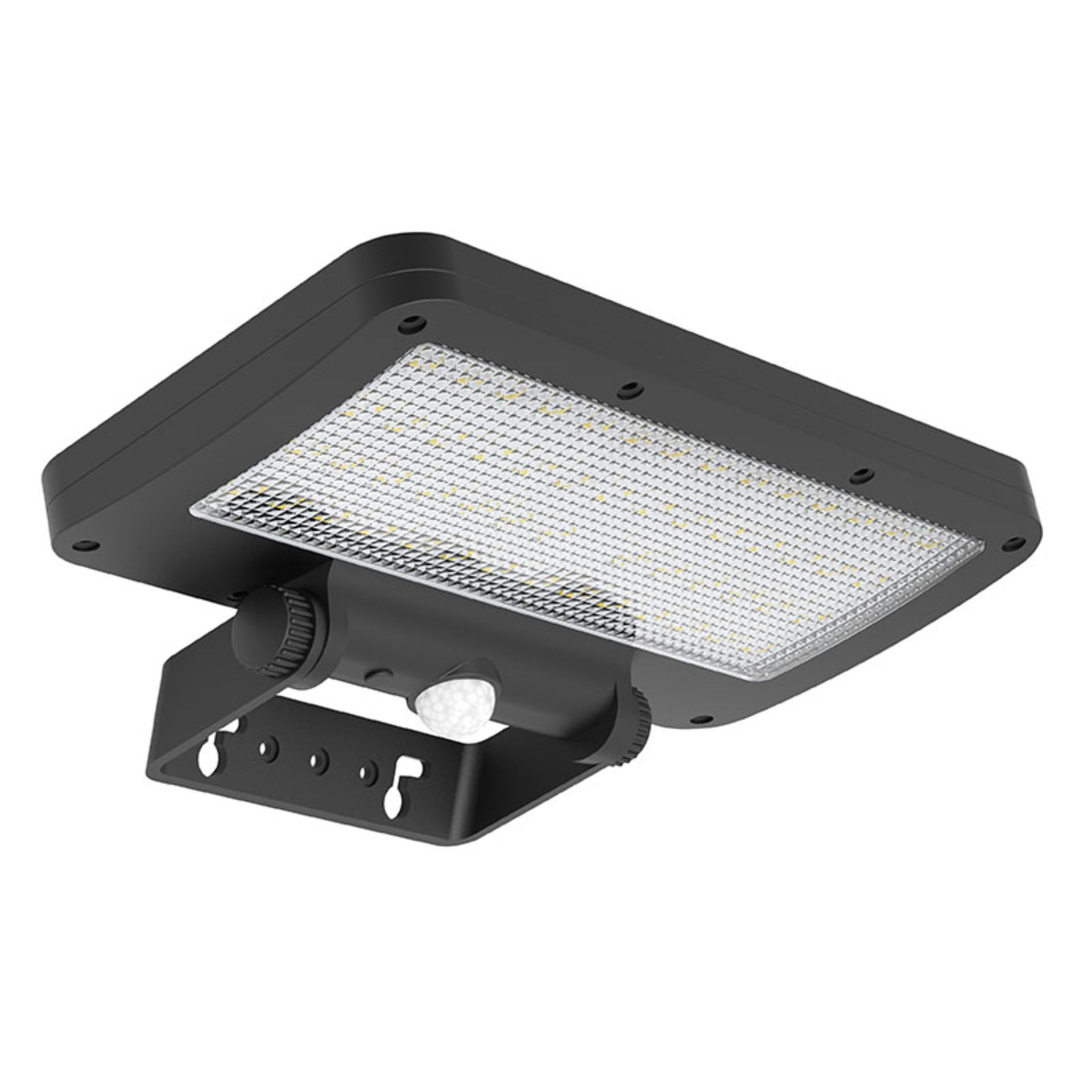 Levně Solight LED solární osvětlení se senzorem, 5W, 500lm, 4000K, Li-Ion, černá WO7204