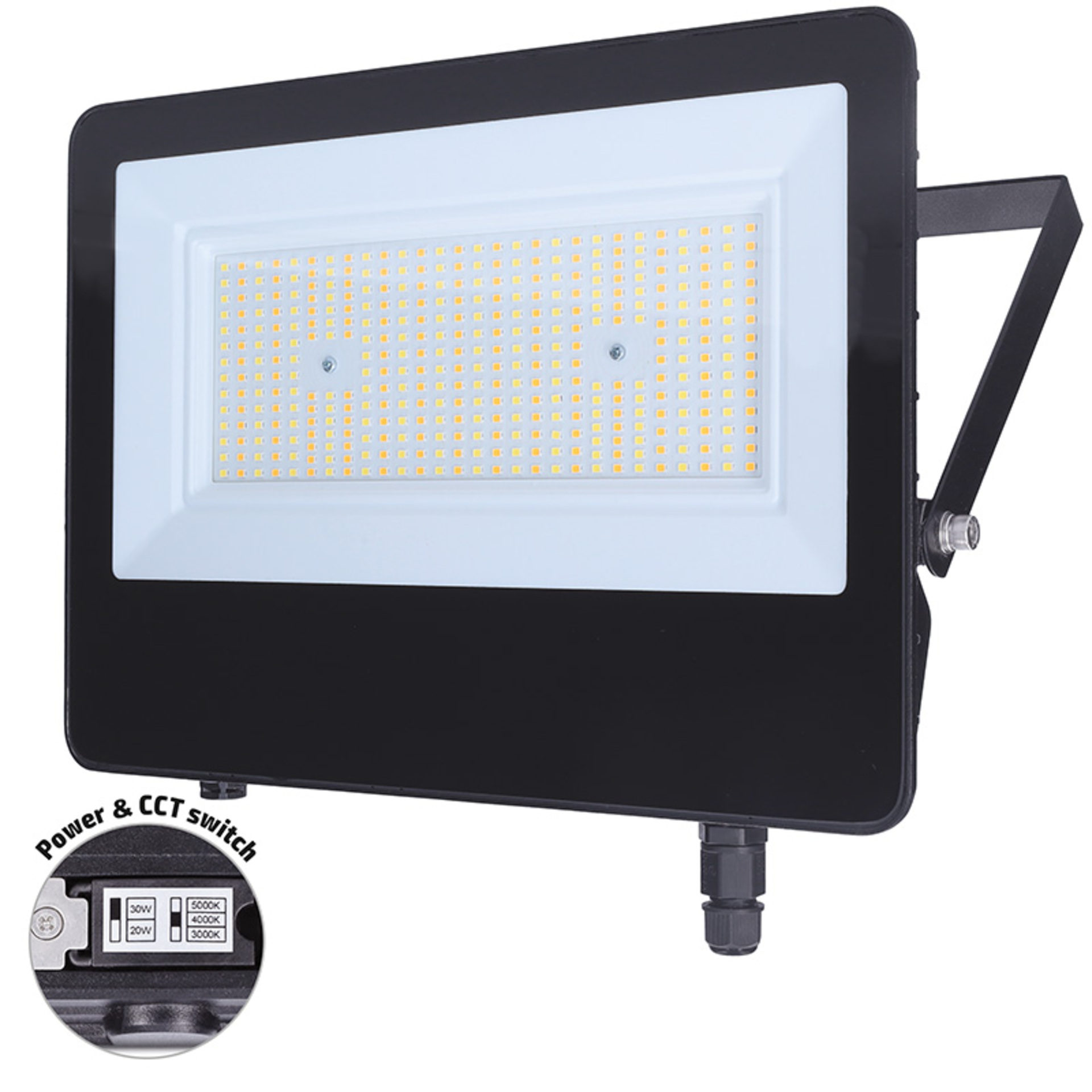 Levně Solight LED reflektor TOP, 150W, max. 21000lm, 3CCT, volitený výkon 100/75/47%, IP65, rychlokonektor WM-150W-T