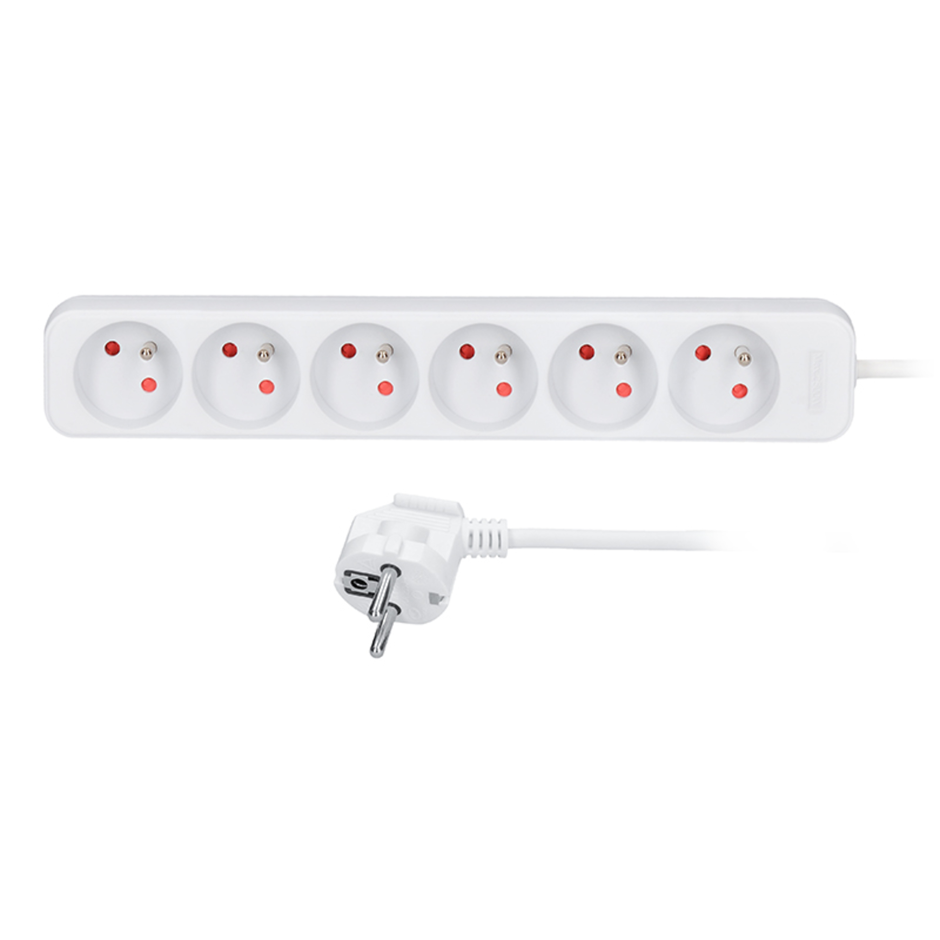 Levně Solight prodlužovací přívod, 6 zásuvek, bílý, 1,5m PP60