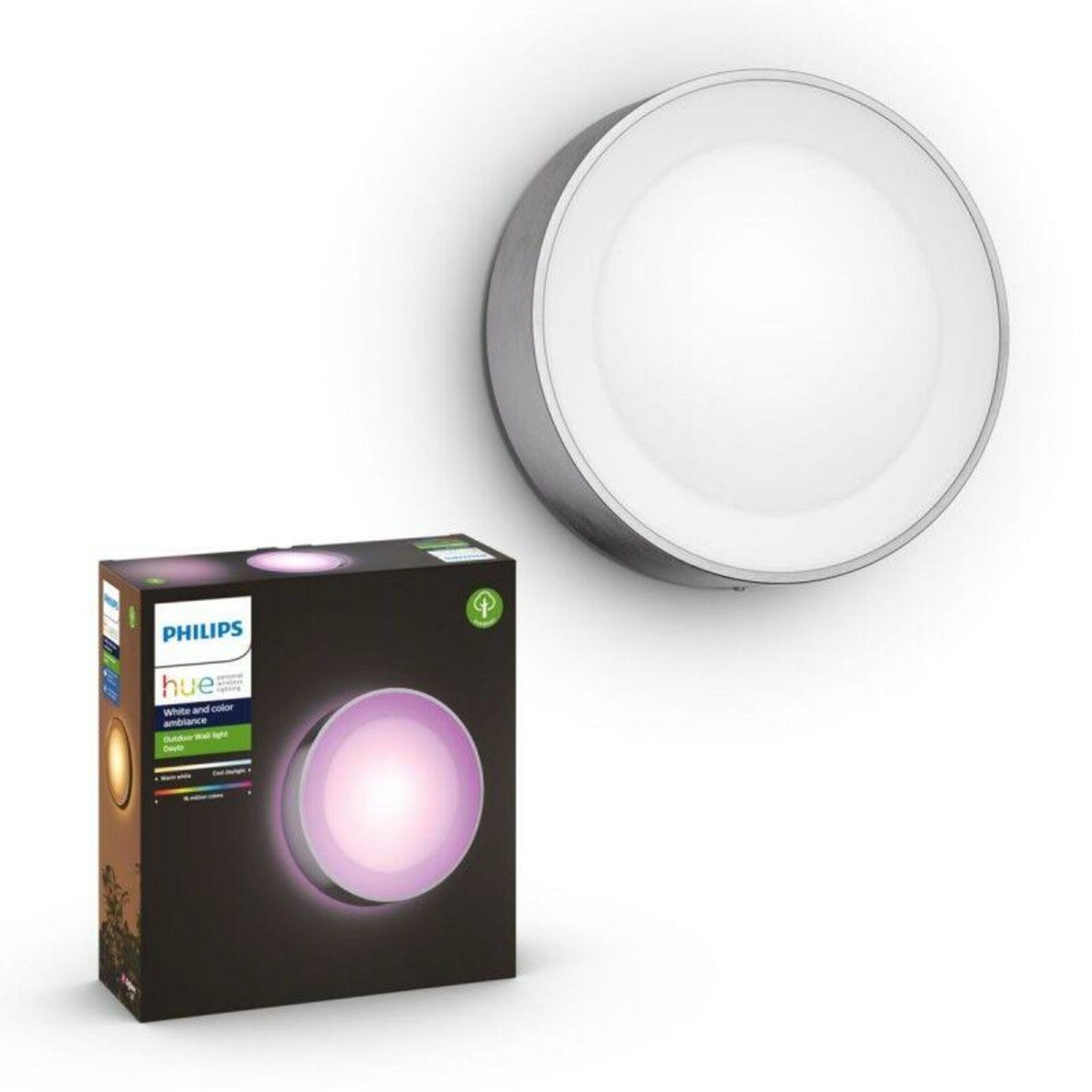 PHILIPS HUE Hue LED White and Color Ambiance Venkovní nástěnné svítidlo Philips Daylo 17465/47/P7 1x15W chromové