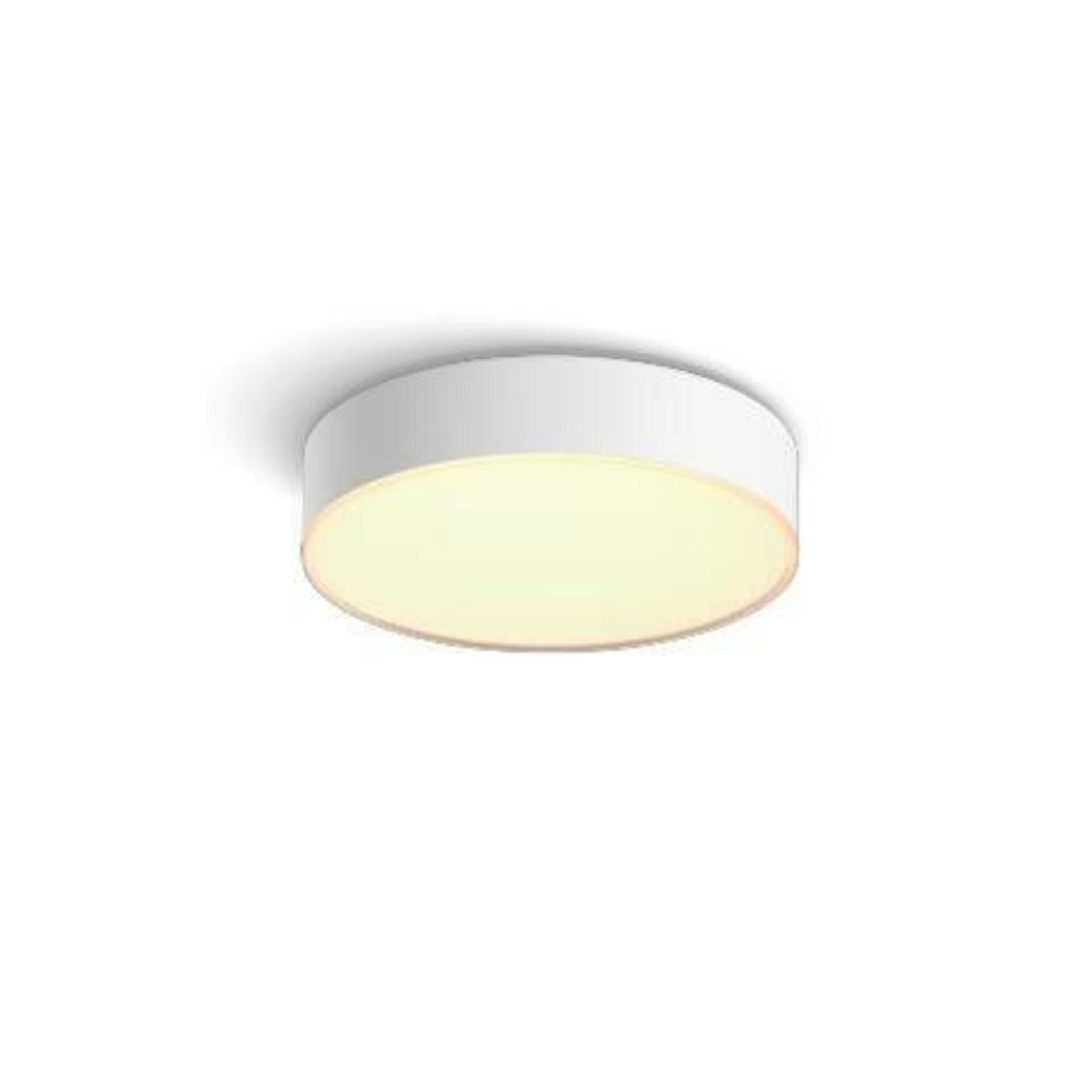 Levně PHILIPS HUE Hue Bluetooth LED White Ambiance Stropní svítidlo Philips Enrave S 41158/31/P69,6W 1220lm 2200-6500K IP20 26,1cm bílé, stmívatelné s dálkovým ovladačem