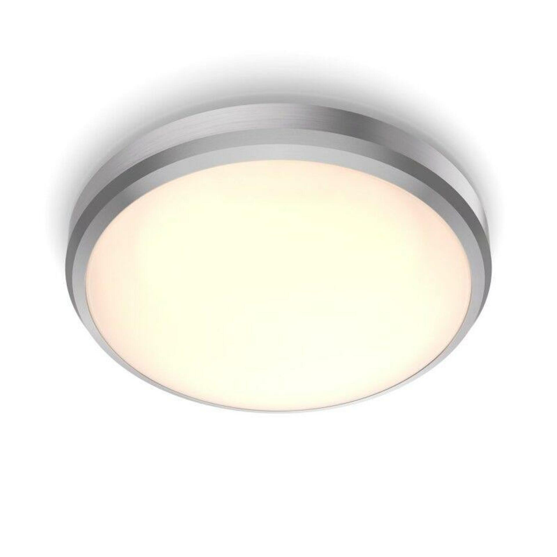 Levně LED Koupelnové stropní přisazené svítidlo Philips DORIS CL257 8718699758820 6W 600lm 2700K IP44 22cm niklové