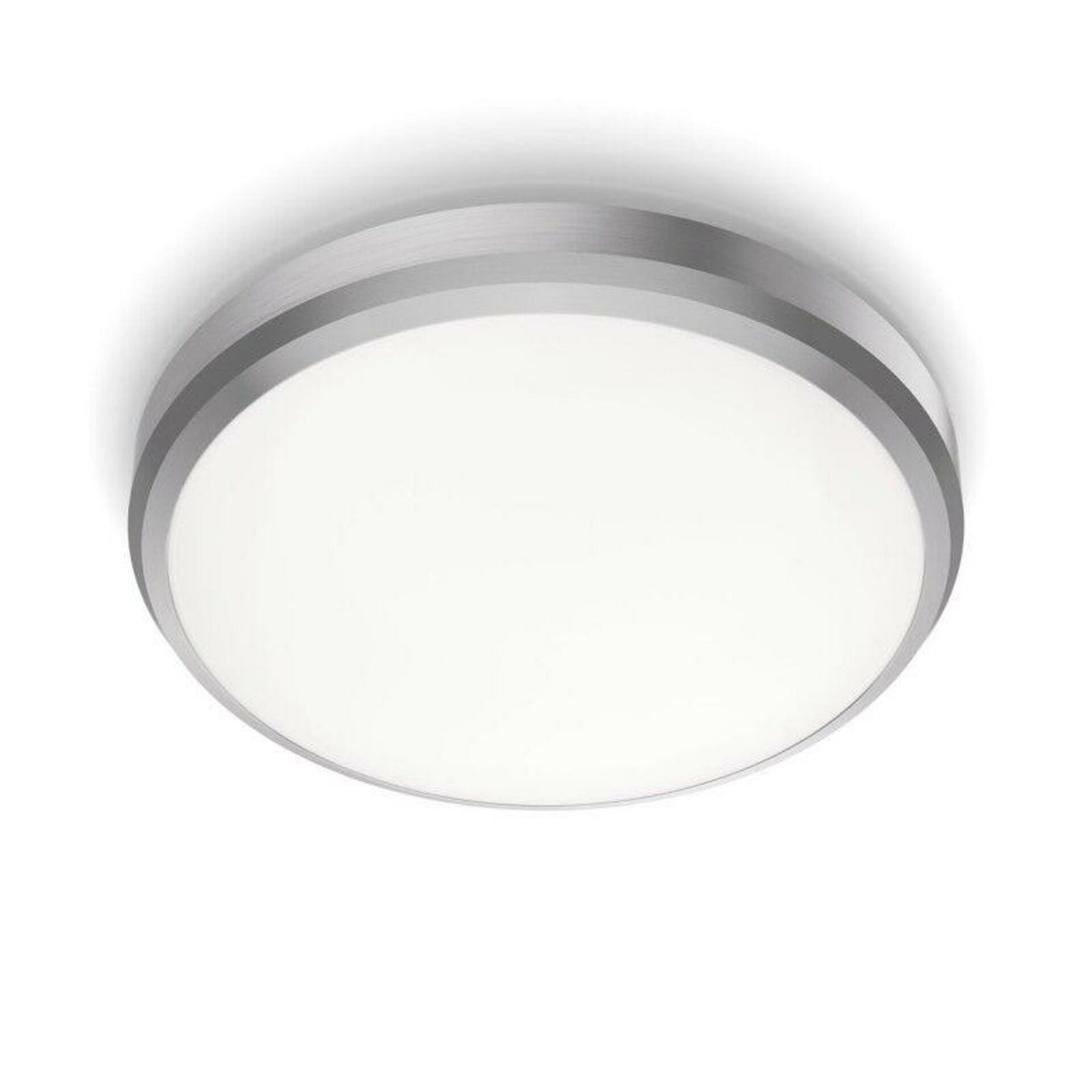 Levně LED Koupelnové stropní přisazené svítidlo Philips DORIS CL257 8718699758844 6W 640lm 4000K IP44 22cm niklové