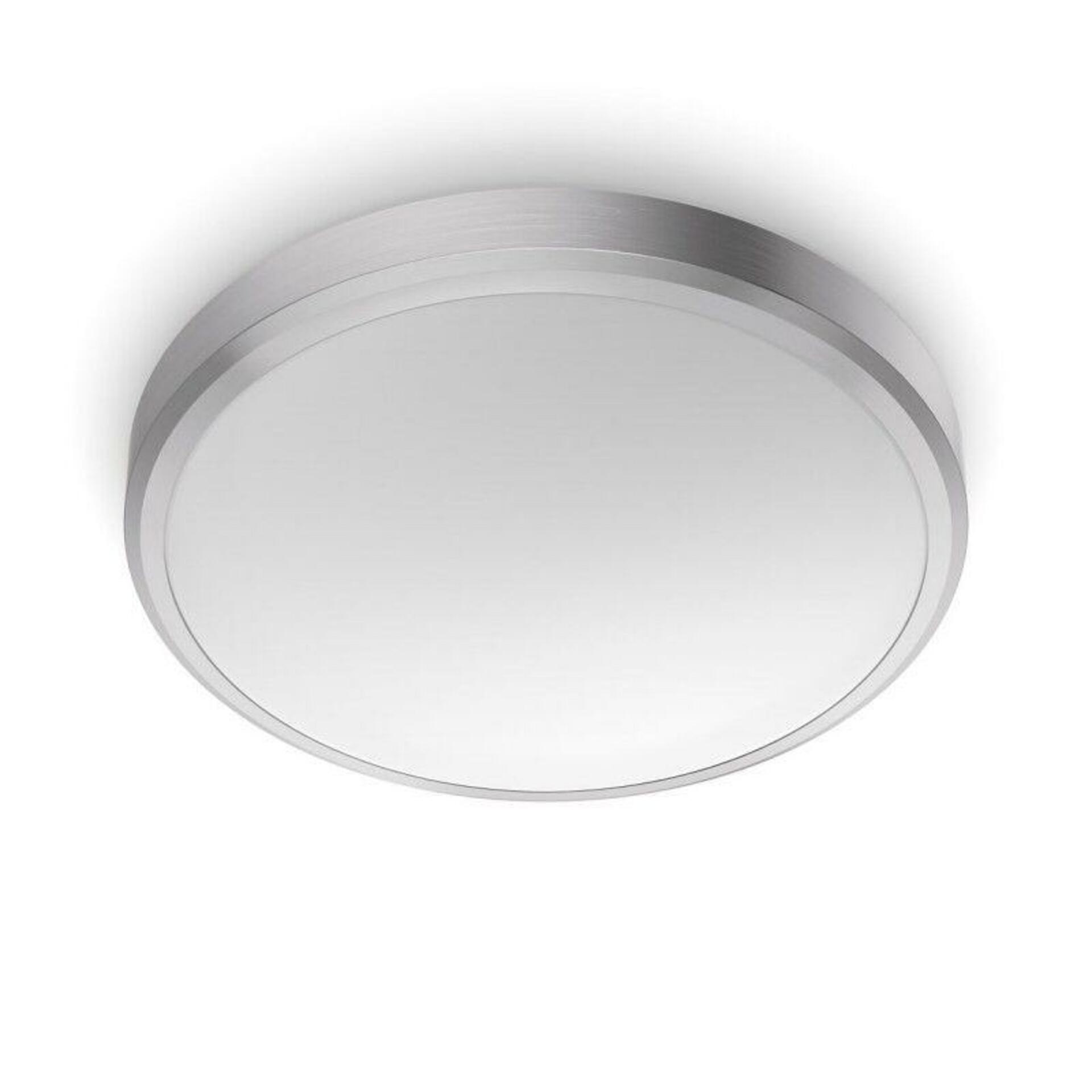 LED Koupelnové stropní přisazené svítidlo Philips DORIS CL257 8718699758929 17W 1500lm 2700K IP44 31,3cm niklové