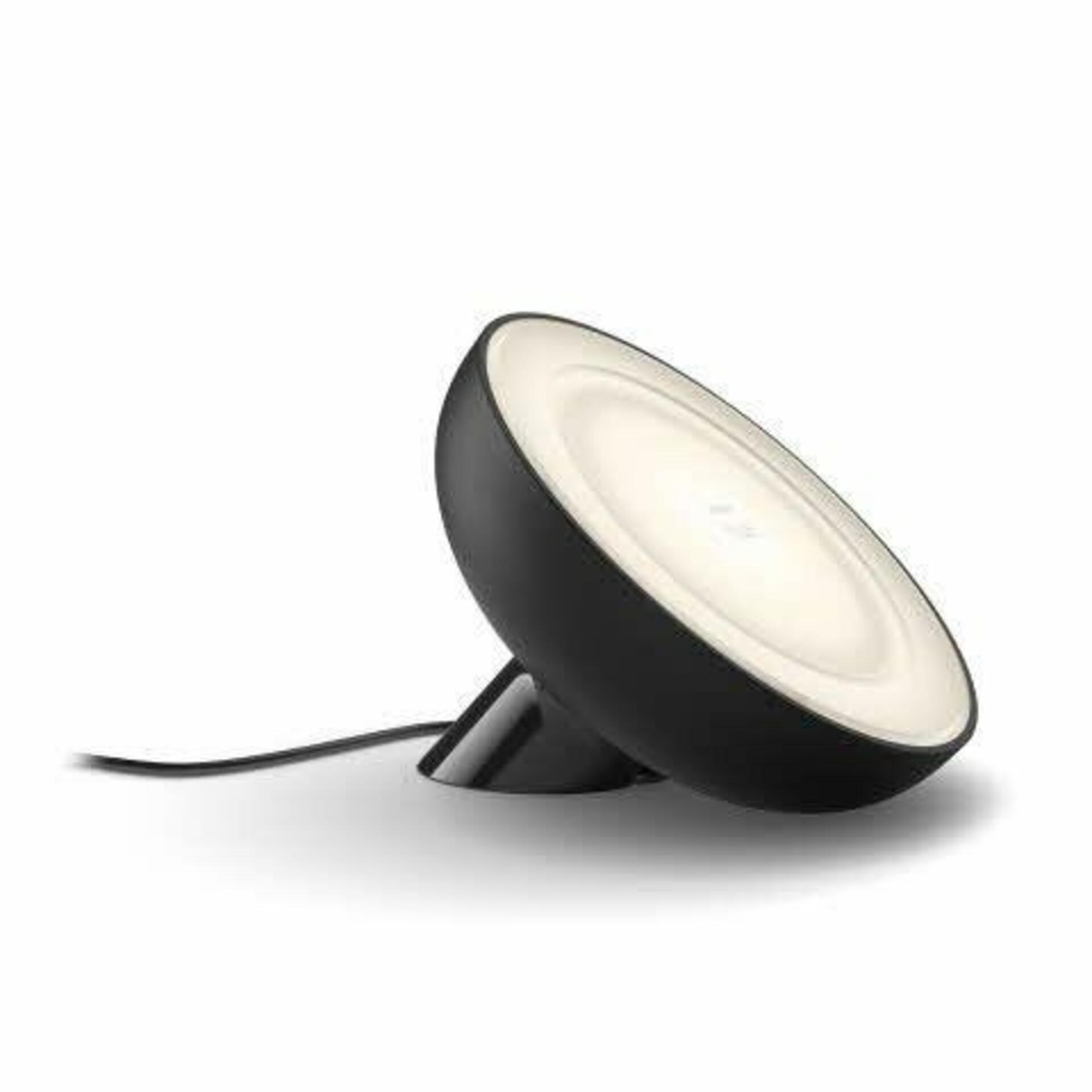 PHILIPS HUE Hue LED White and Color Ambiance Stolní přenosná lampa Philips Bloom BT 8718699771126 7,1W 500lm 2000-6500K IP20 RGB černá