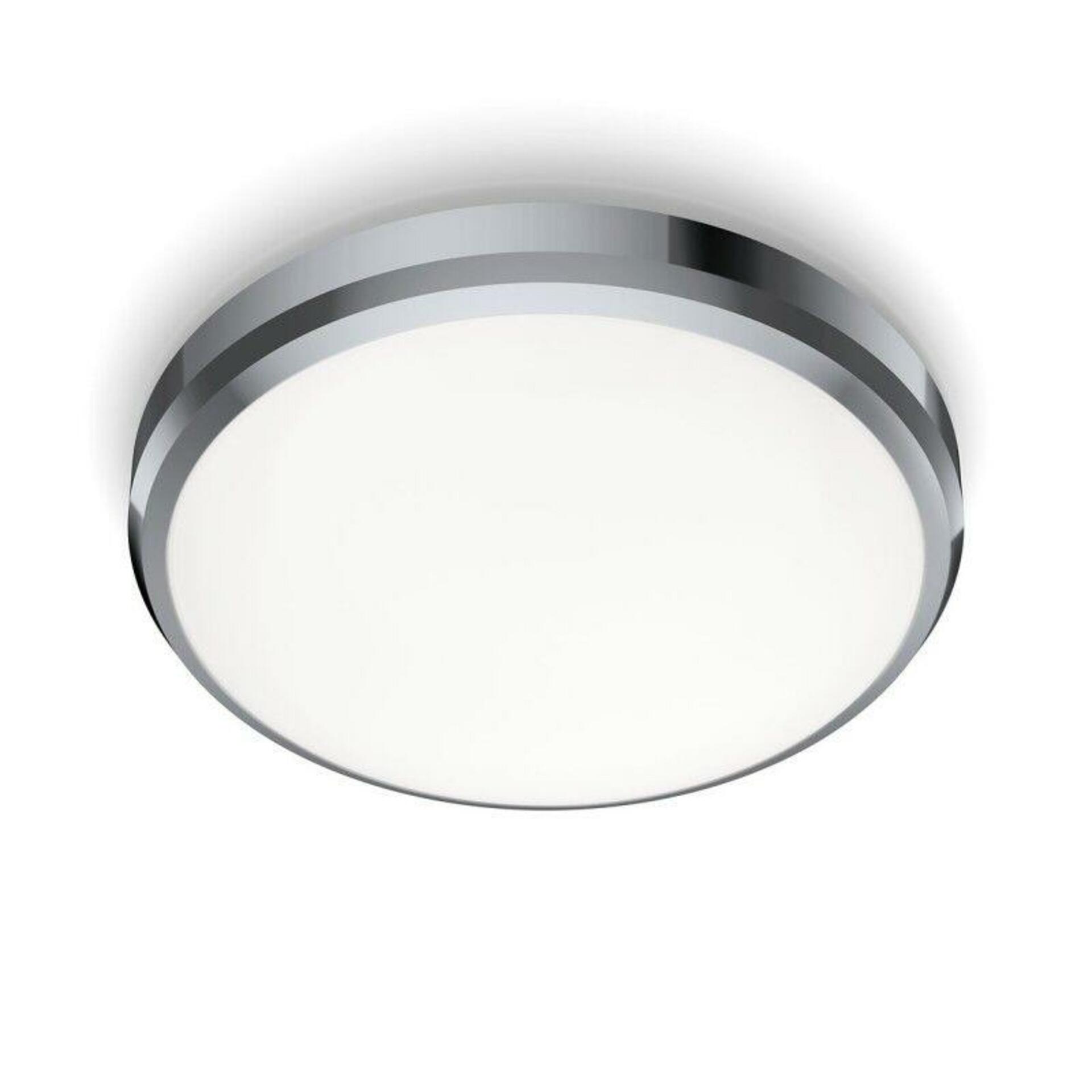 Levně LED Koupelnové stropní přisazené svítidlo Philips DORIS CL257 8718699777210 6W 640lm 4000K IP44 22cm chromové