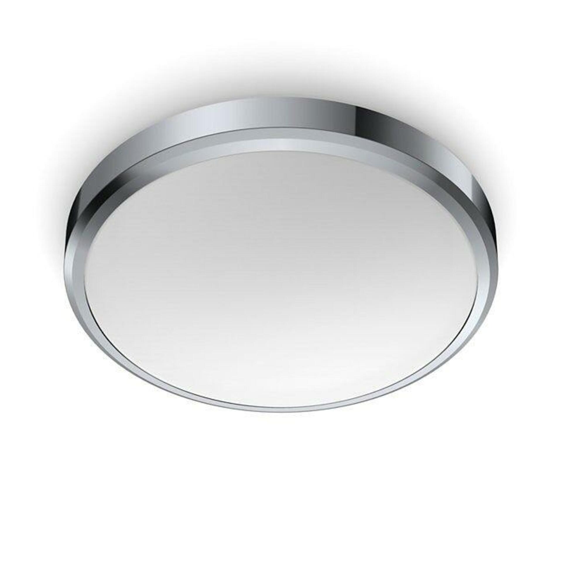 LED Koupelnové stropní přisazené svítidlo Philips DORIS CL257 8718699777234 17W 1500lm 2700K IP44 31,3cm chromové