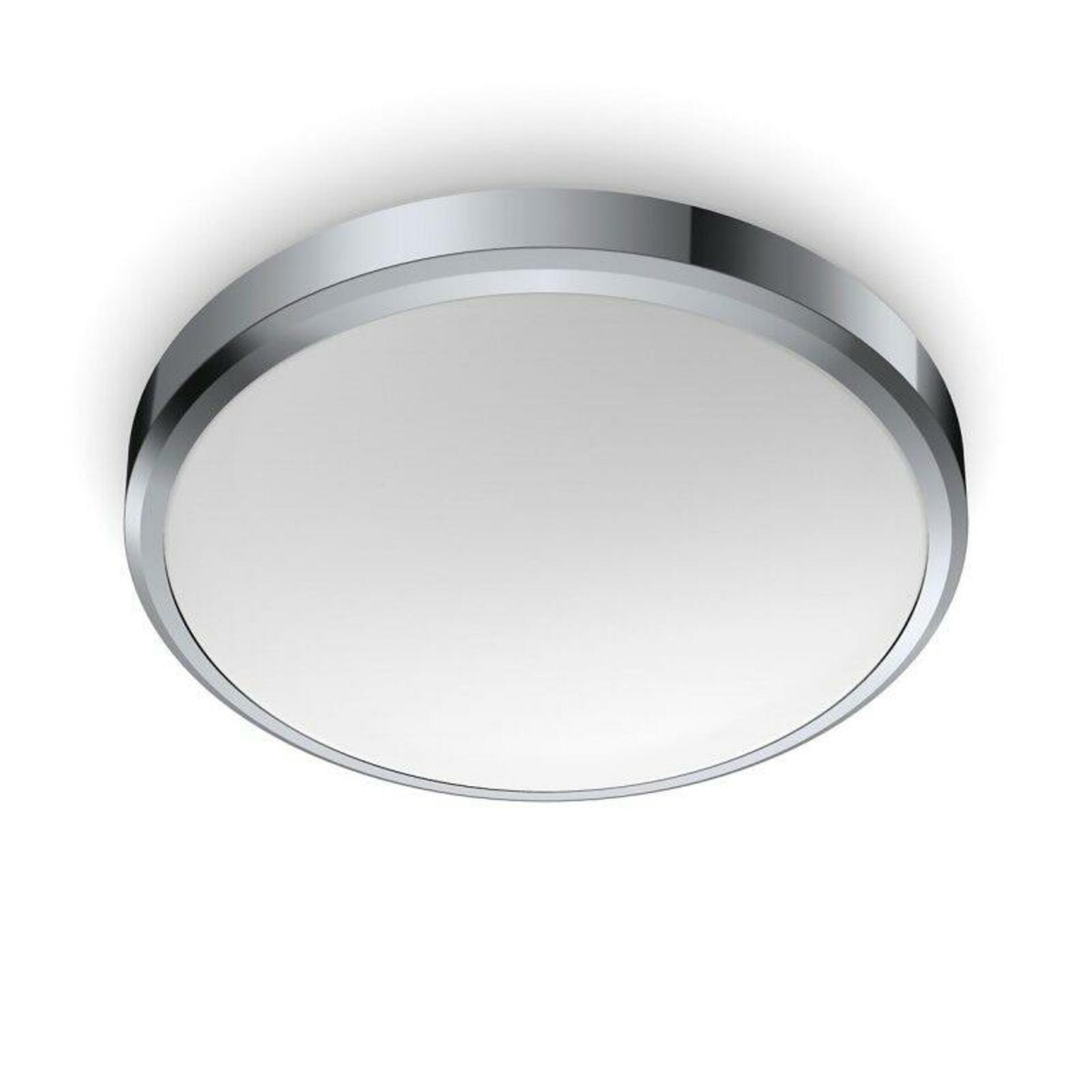 LED Koupelnové stropní přisazené svítidlo Philips DORIS CL257 8718699777258 17W 1700lm 4000K IP44 31,3cm chromové