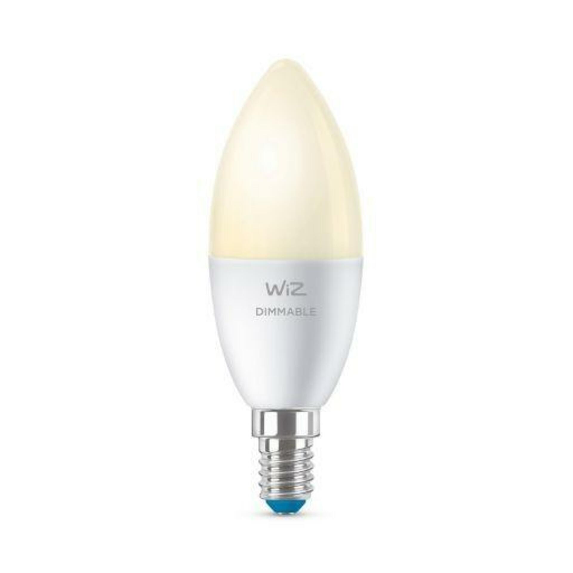Levně LED Žárovka WiZ Dimmable 8718699786212 E14 C37 4,9-40W 470lm 2700K, stmívatelná