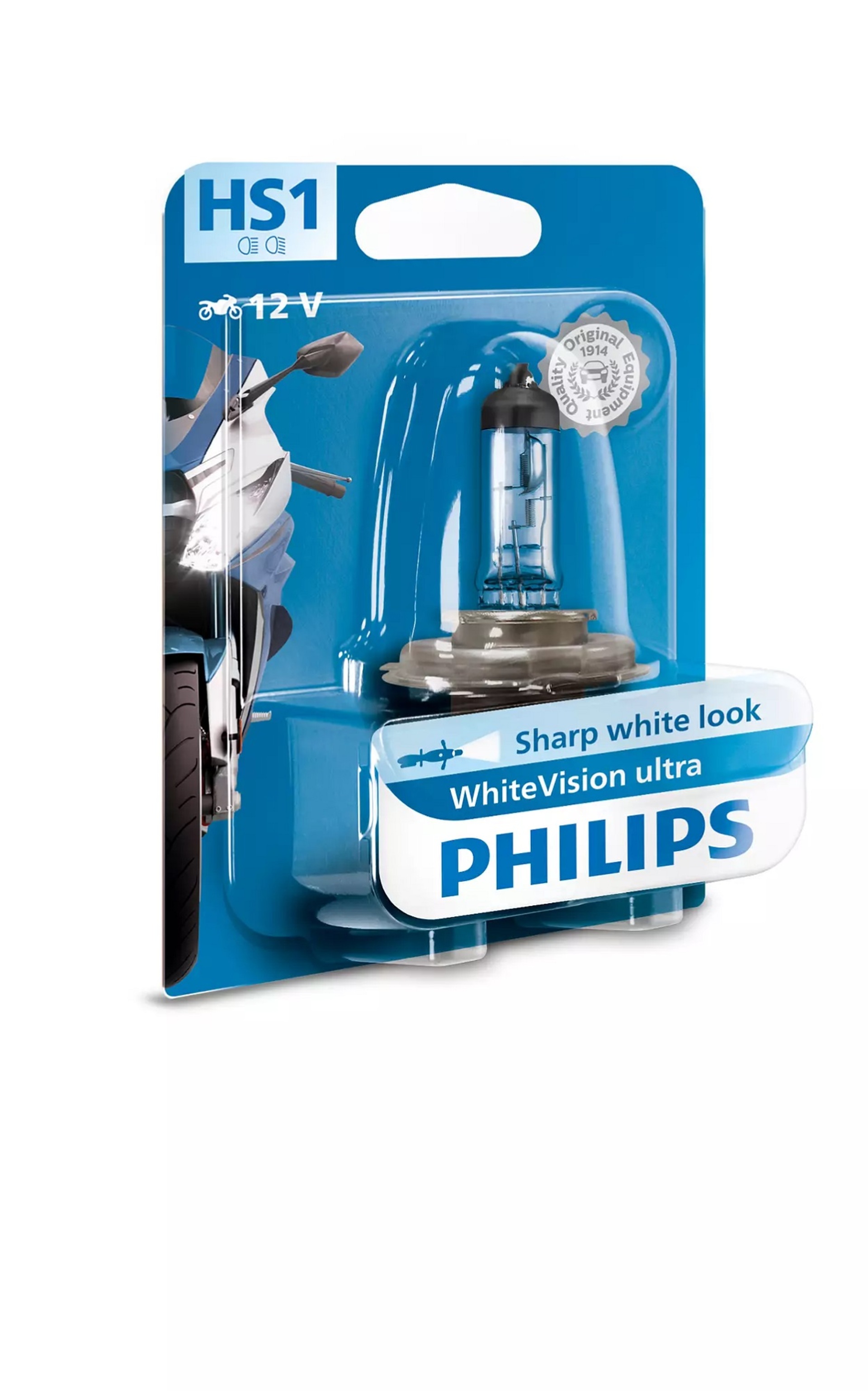 Philips HS1 12V 35/35W PX43t-38 WhiteVision Ultra Moto PH 12636WVUBW