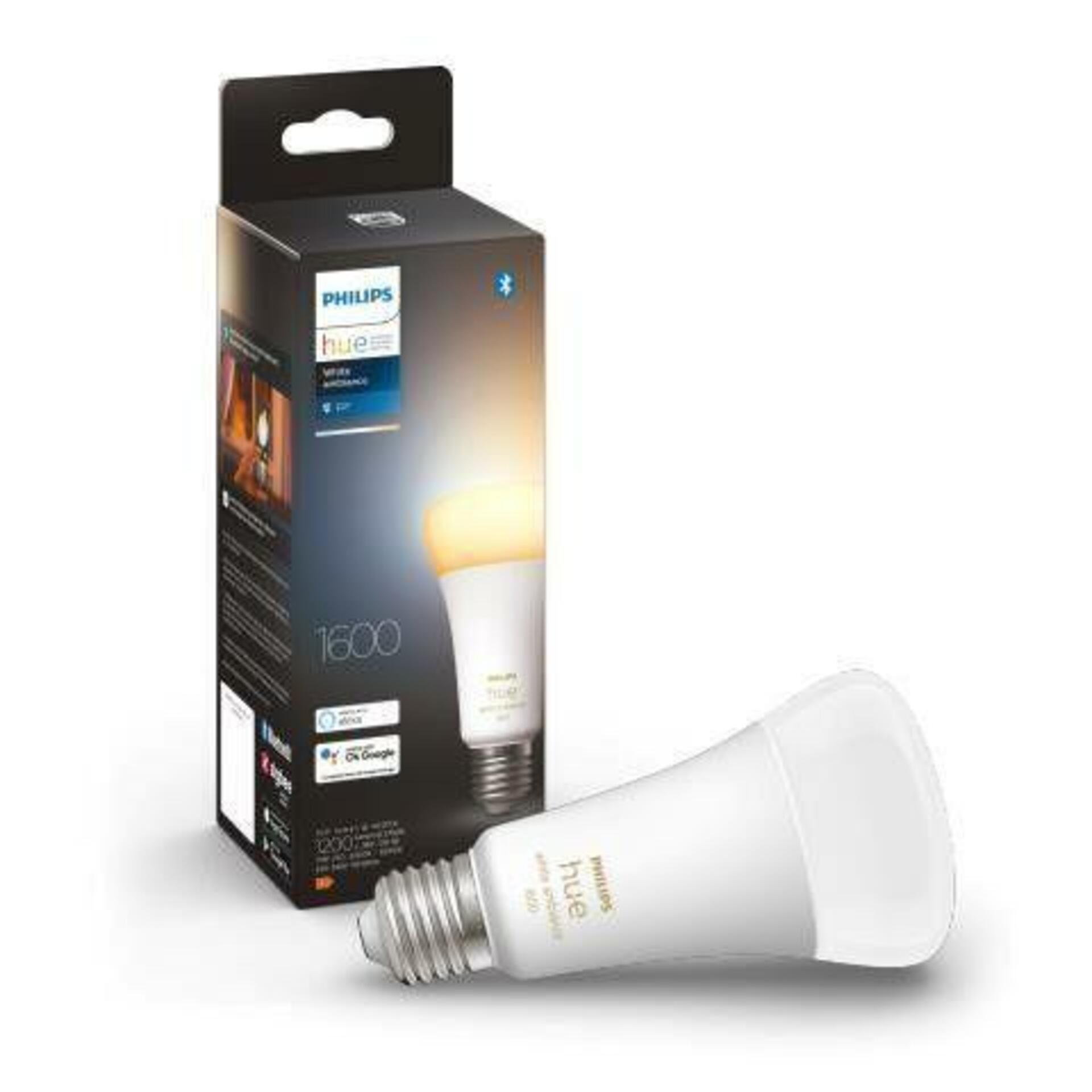Levně PHILIPS HUE Hue Bluetooth LED White Ambiance žárovka Philips 8719514288195 E27 A67 13W 1521lm 2200-6500K stmívatelná