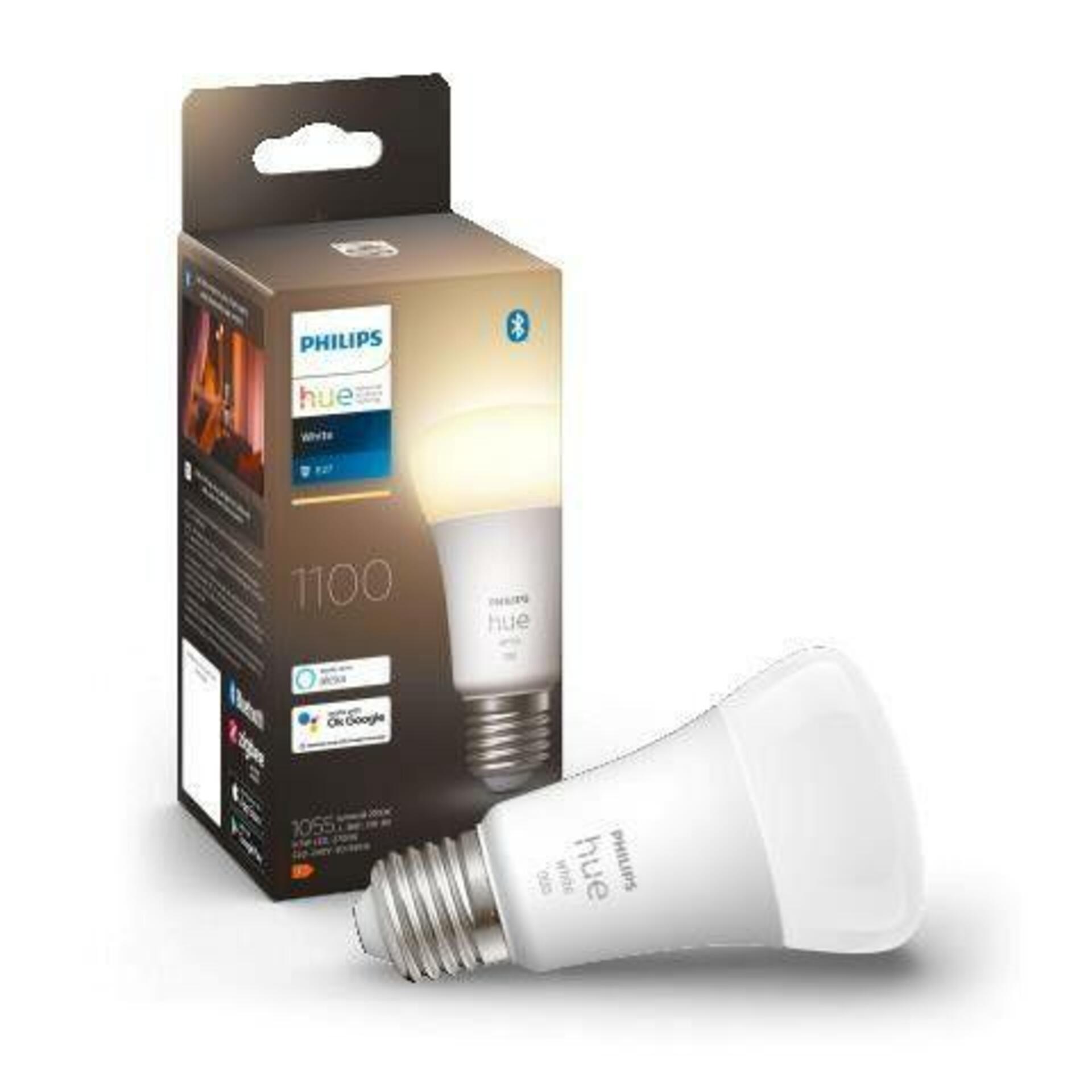 PHILIPS HUE Hue Bluetooth LED White žárovka Philips 8719514288232 E27 A60 9,5W 1055lm 2700K stmívatelná