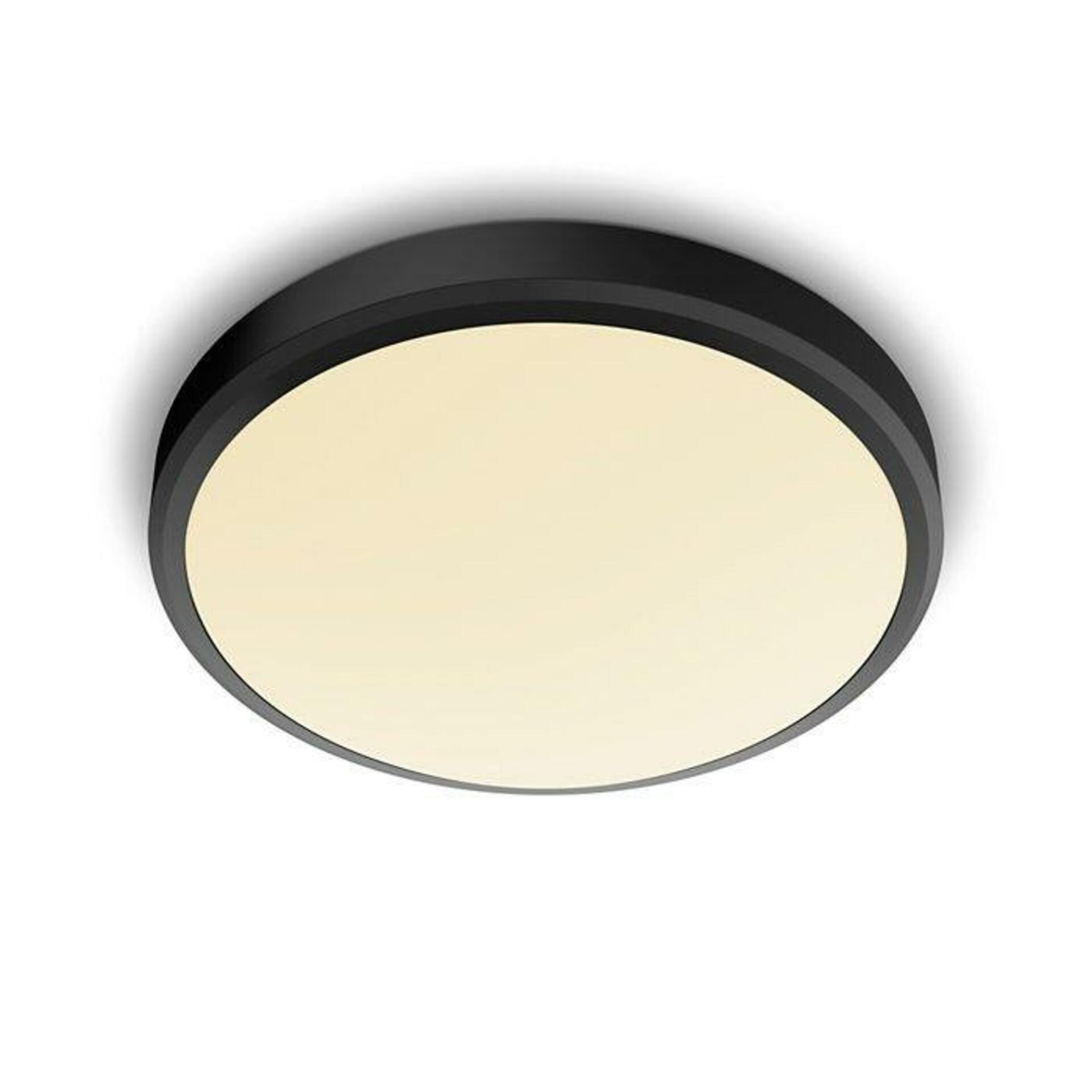Levně LED Koupelnové stropní svítidlo Philips Doris CL257 8719514326606 17W 1500lm 2700K IP44 31,3cm černé