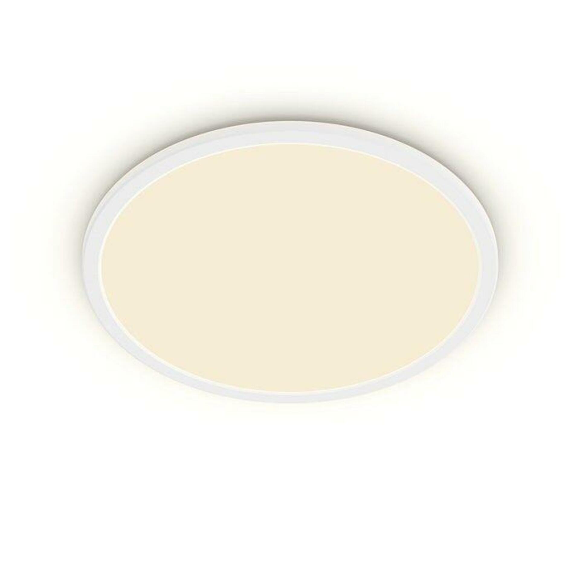 Levně LED Koupelnové stropní svítidlo Philips Superslim CL550 8719514327269 18W 1500lm 2700K IP44 30cm bílé, 3-krokové stmívání