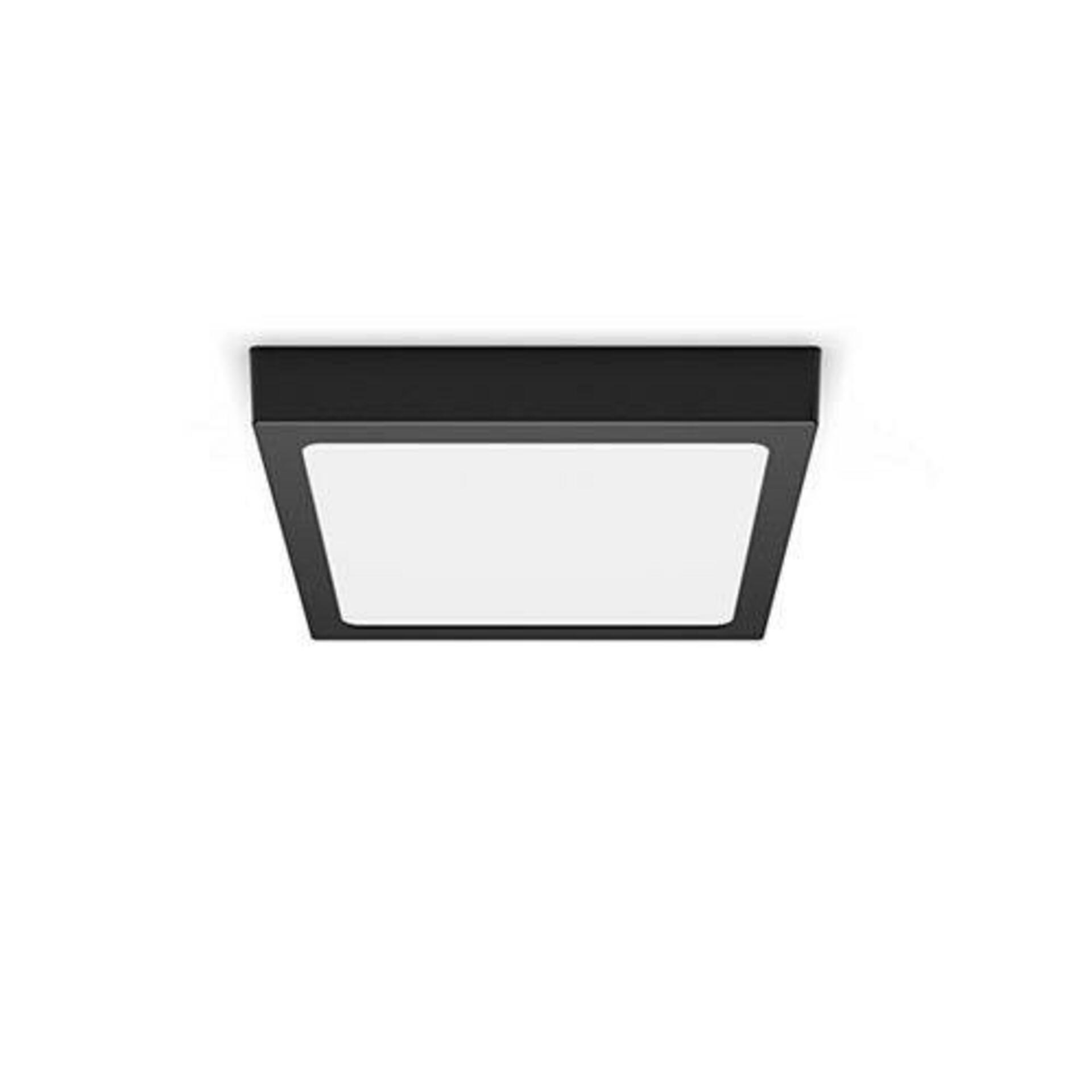 Levně LED Stropní přisazené svítidlo Philips Magneos 8719514328730 12W 1150lm 2700K IP20 21cm hranaté černé