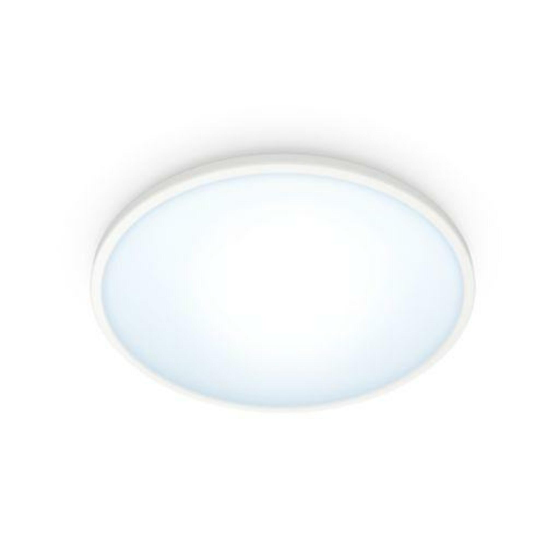 Philips LED Stropní přisazené svítidlo WiZ Superslim 8719514337978 14W 1300lm 2700-6500K IP20 24,2cm bílé, stmívatelné