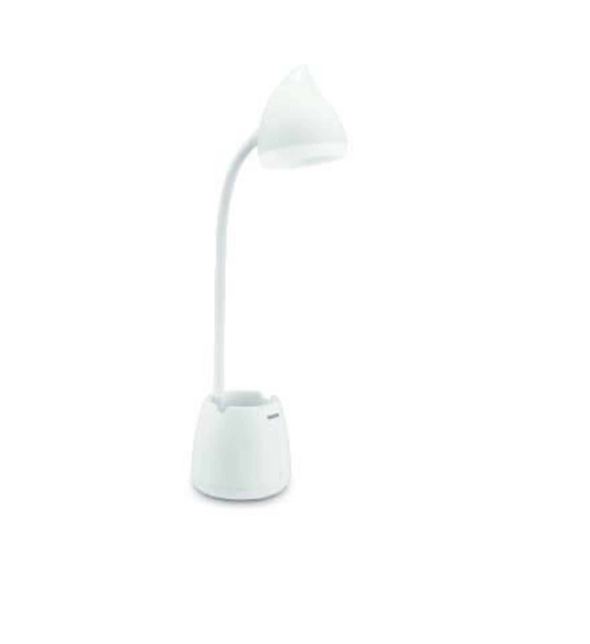 Philips Hat stolní LED lampa USB 1x4,5W 80lm 3000/4000/5700K IP20, krokové stmívání, bílá