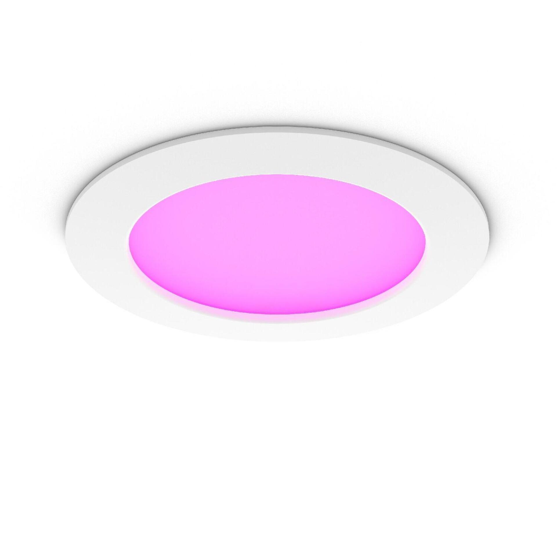 Levně Philips Hue WCA Slim L zápustné svítidlo LED 12W 980lm 2200-6500K RGB CRI80 17cm kulaté IP44, bílé
