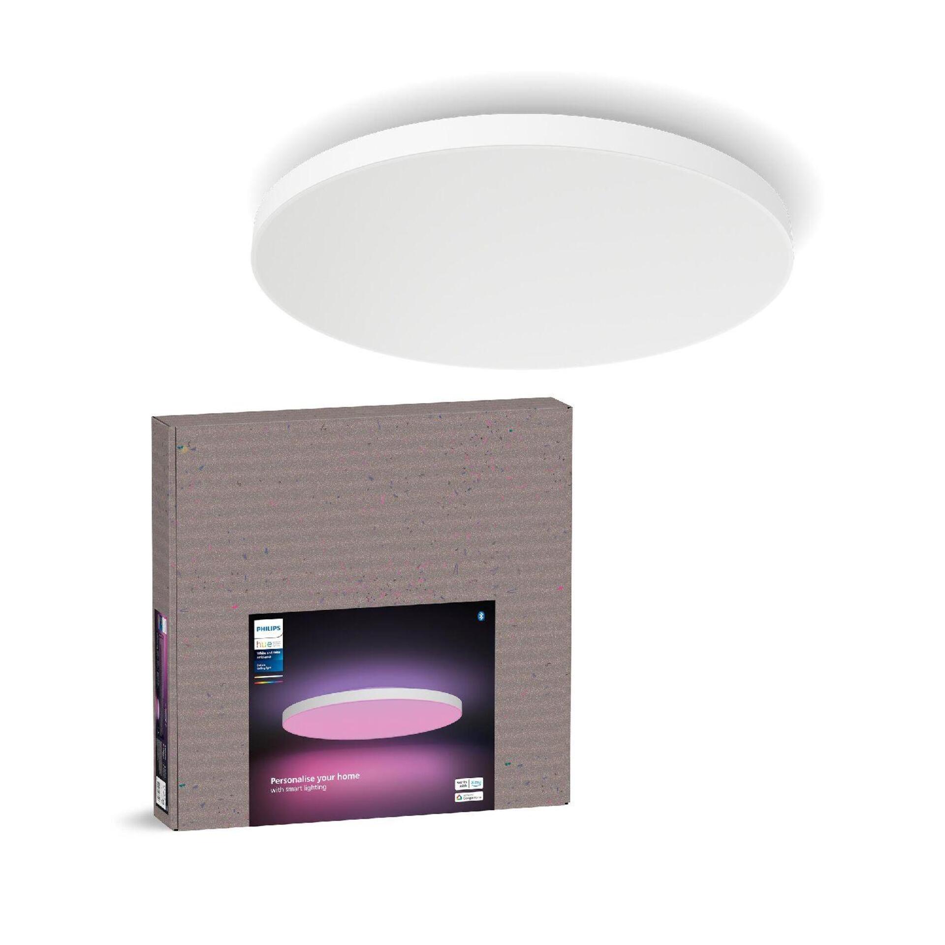 Levně Philips Hue WACA Datura XL stropní svítidlo LED 67W 5390lm 2000-6500K RGB 57,4cm kulaté IP20, bílé