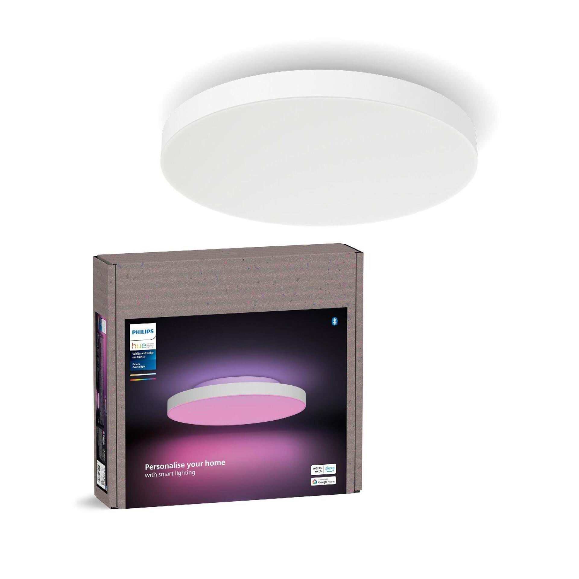 Levně Philips Hue WACA Datura S stropní svítidlo LED 48W 3840lm 2000-6500K RGB 38,4cm kulaté IP20, bílé