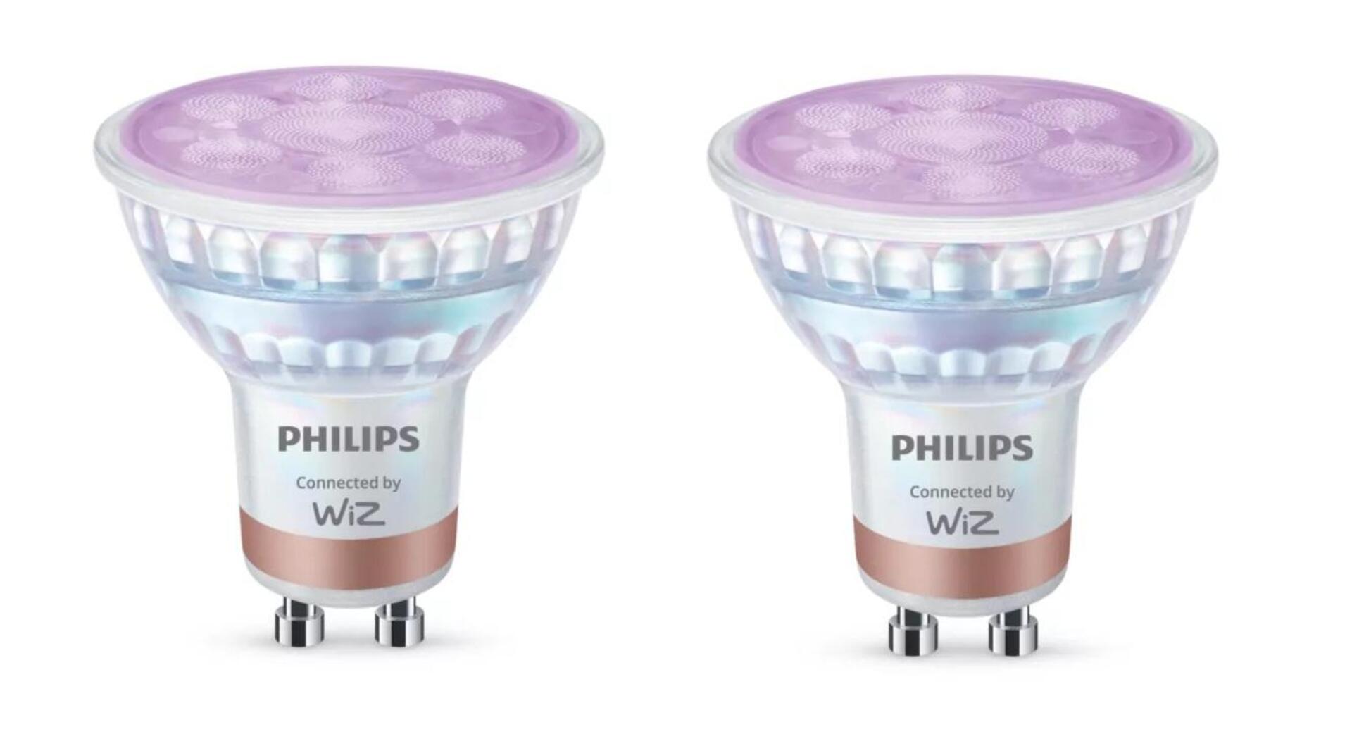 Levně WiZ Smart LED 50W bodové světlo PAR16, 2× GU10 345lm 2200-6500K RGB