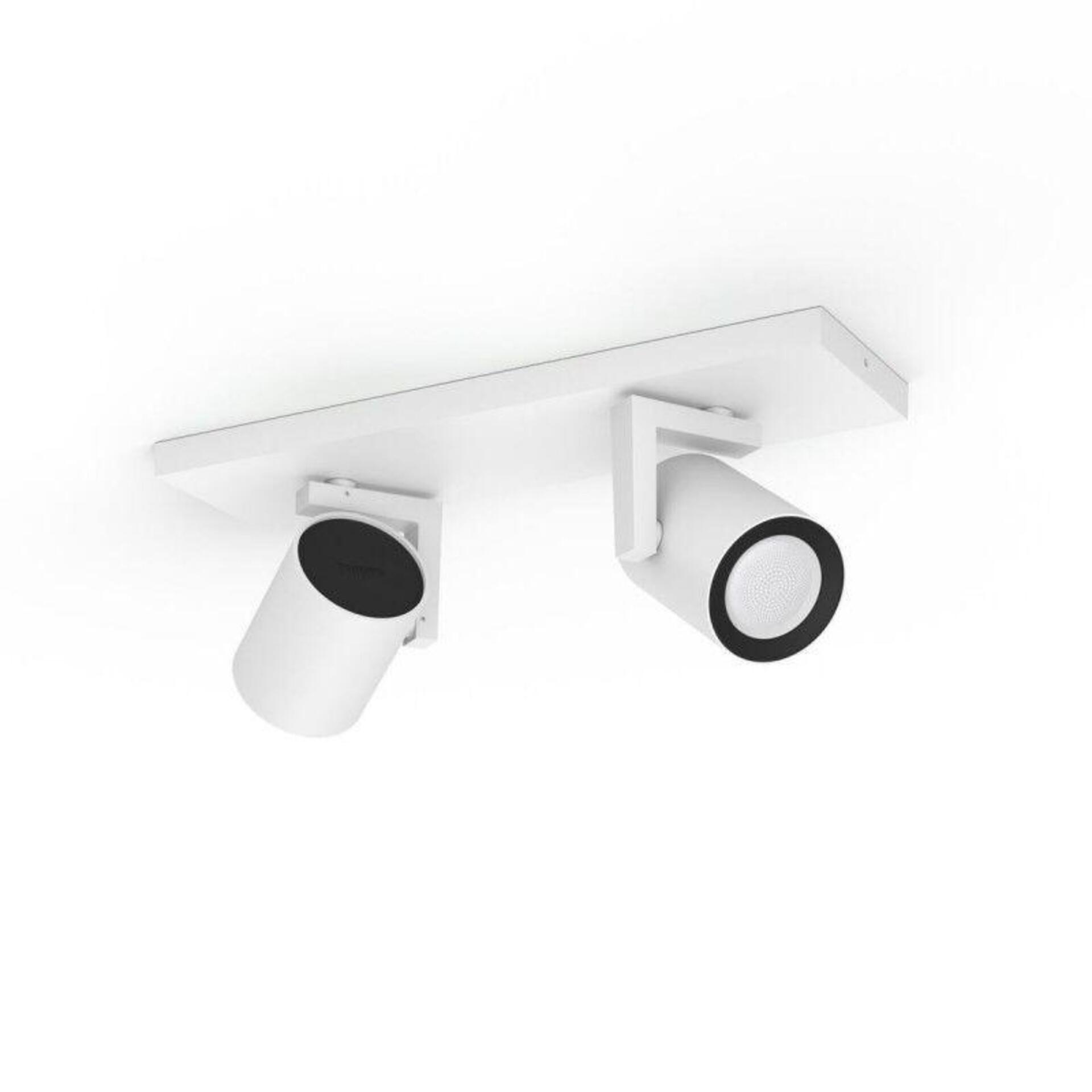 Levně Philips Hue 50622/31/P7 Hue WACA Argenta bodové LED svítidlo GU10 2x5,7W 350lm 2000-6500K RGB IP20 bílá