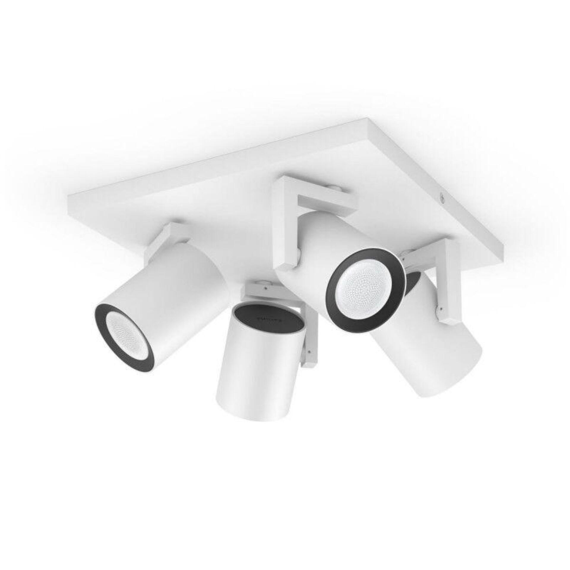 Levně Philips Hue 50624/31/P7 Hue WACA Argenta bodové LED svítidlo GU10 4x5,7W 350lm 2000-6500K RGB IP20 bílé